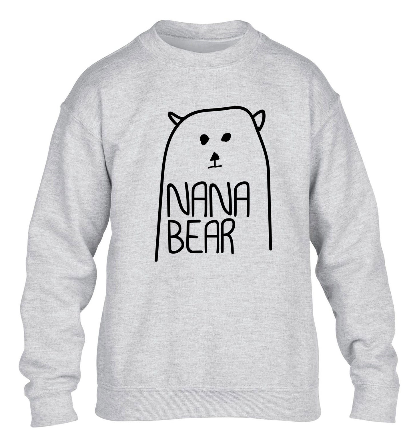 Nana bear children's grey sweater 12-13 Years