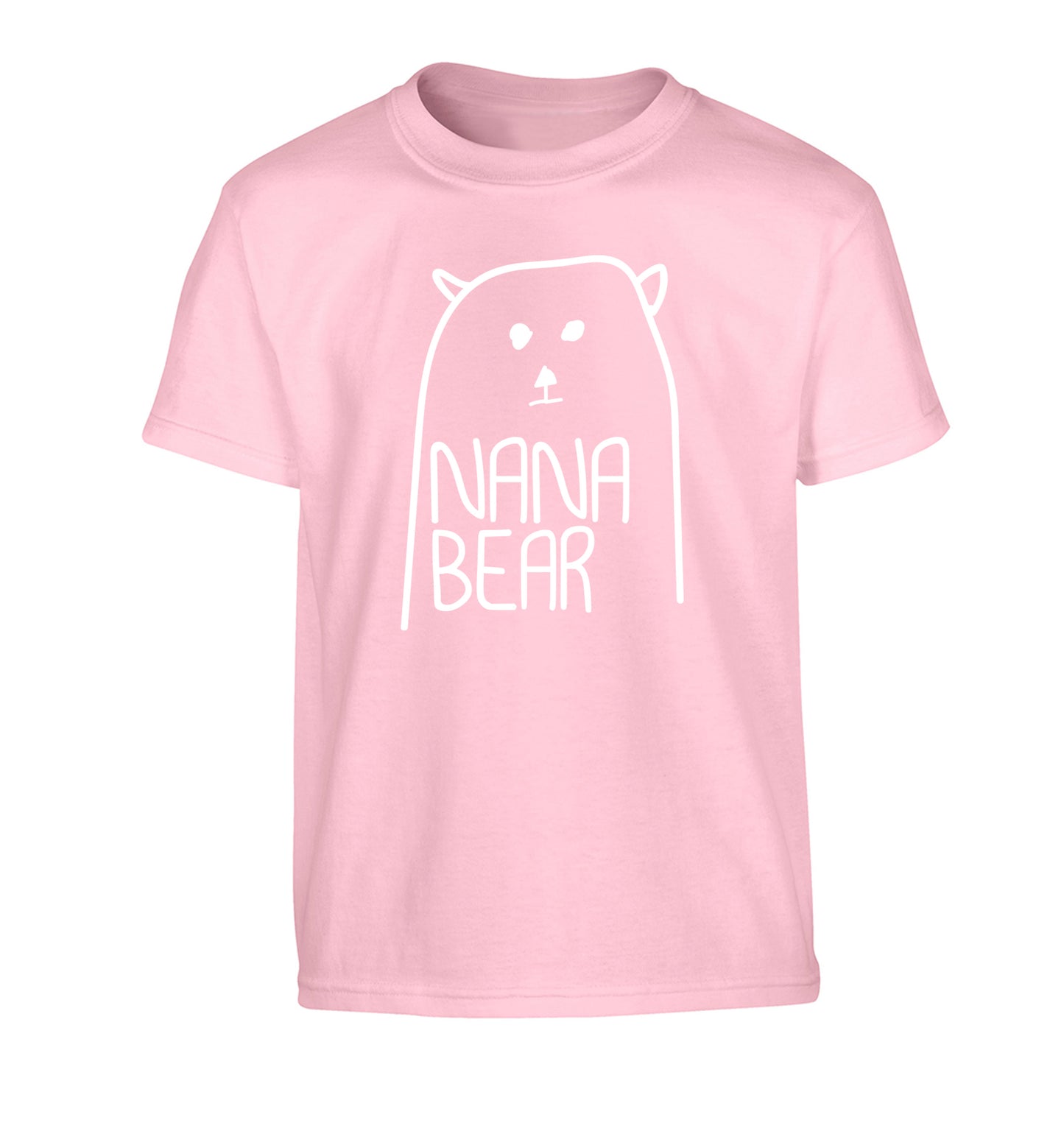 Nana bear Children's light pink Tshirt 12-13 Years