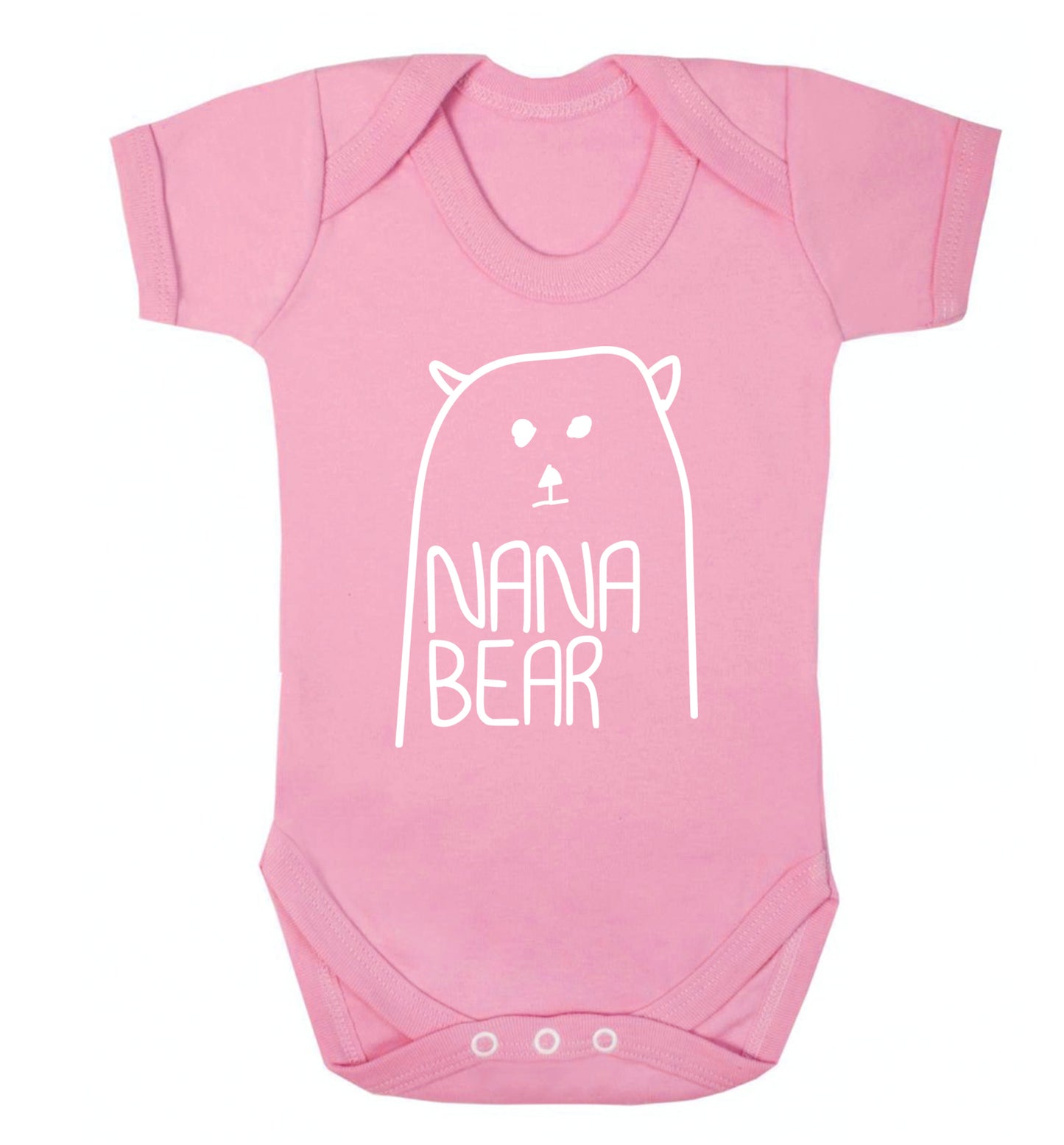 Nana bear Baby Vest pale pink 18-24 months