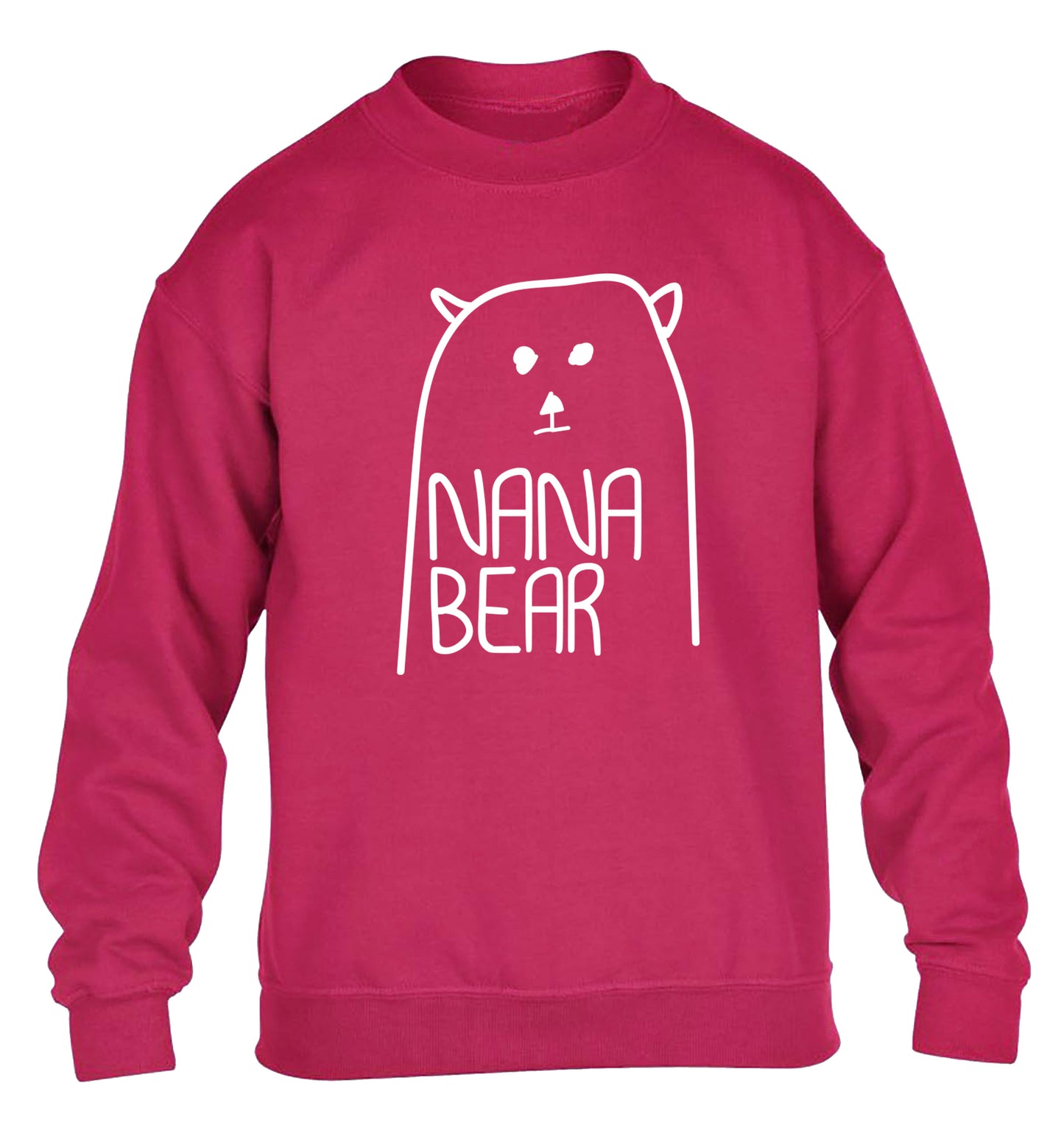Nana bear children's pink sweater 12-13 Years