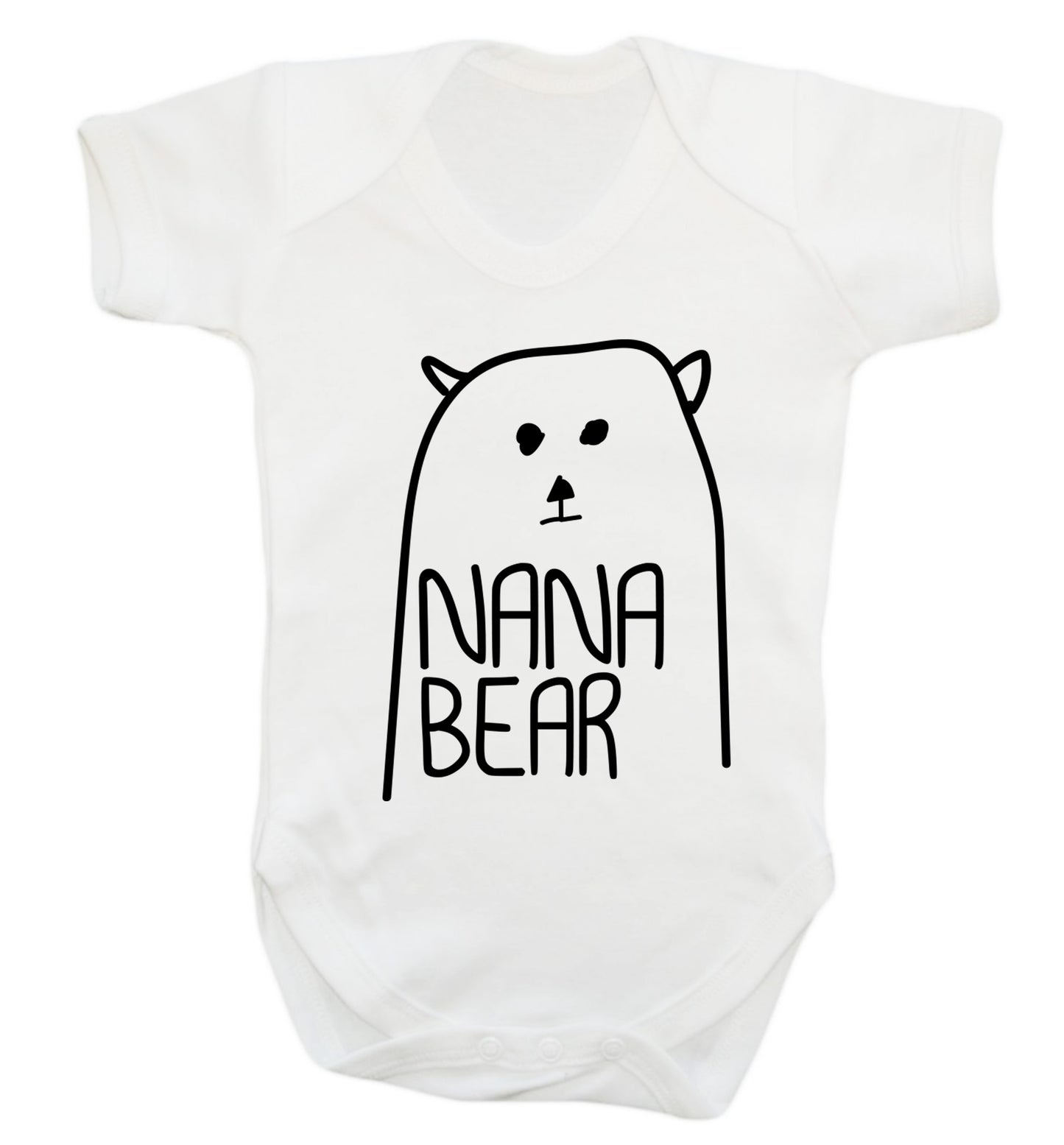Nana bear Baby Vest white 18-24 months