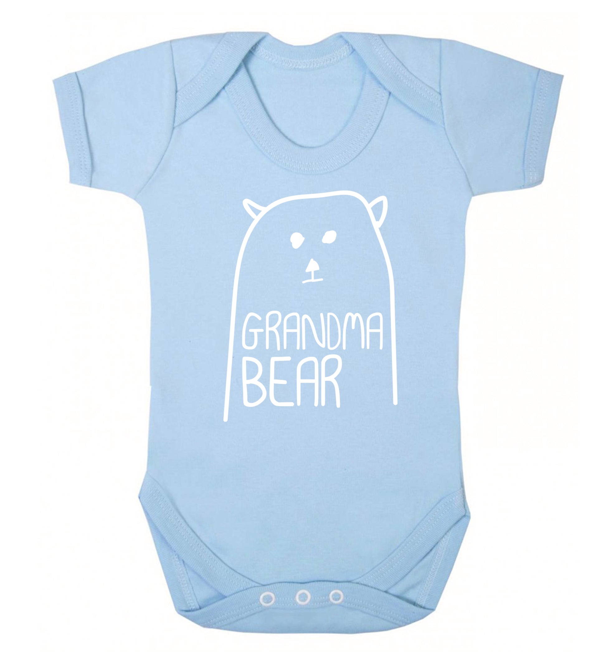 Grandma bear Baby Vest pale blue 18-24 months