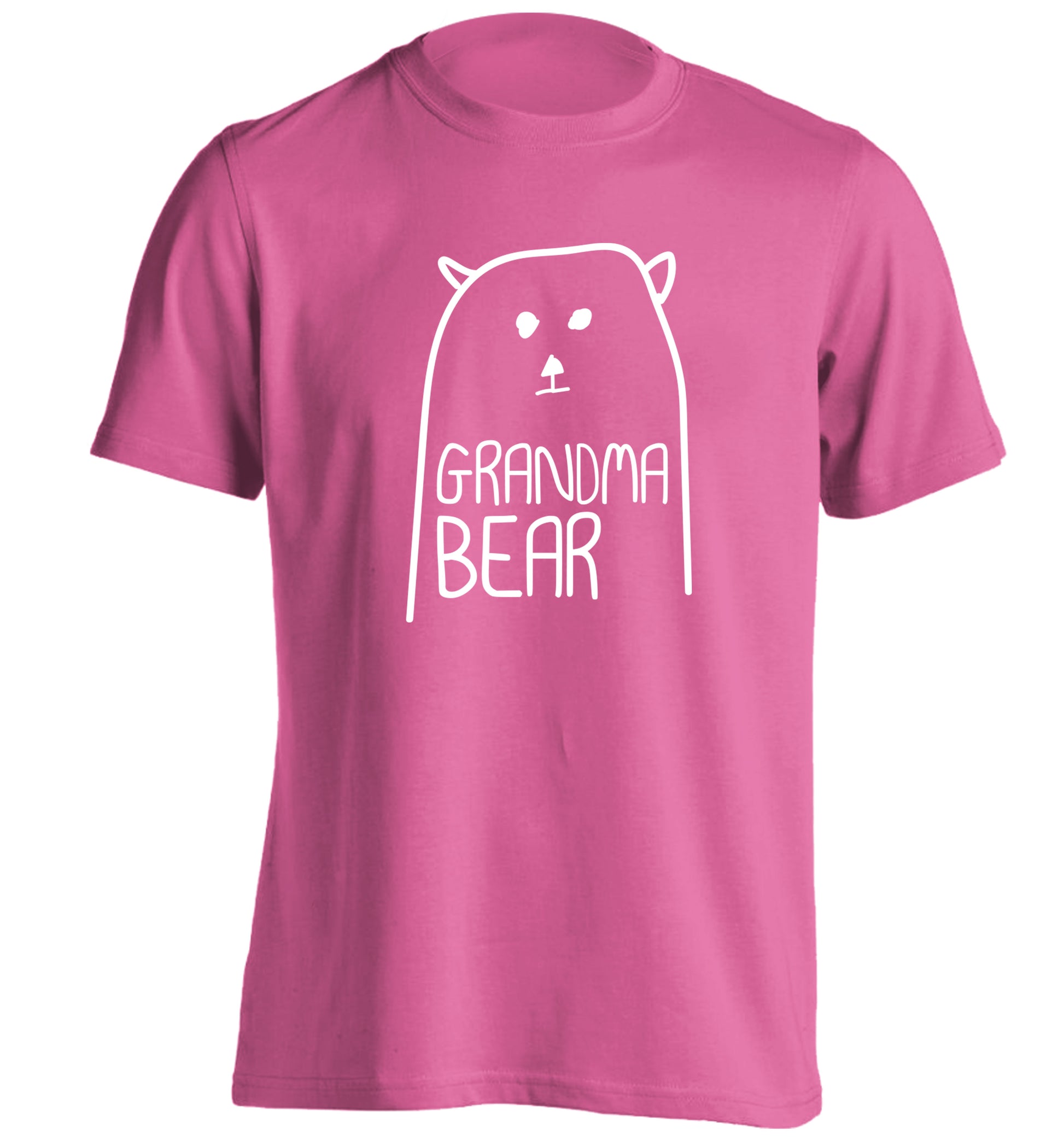 Grandma bear adults unisex pink Tshirt 2XL