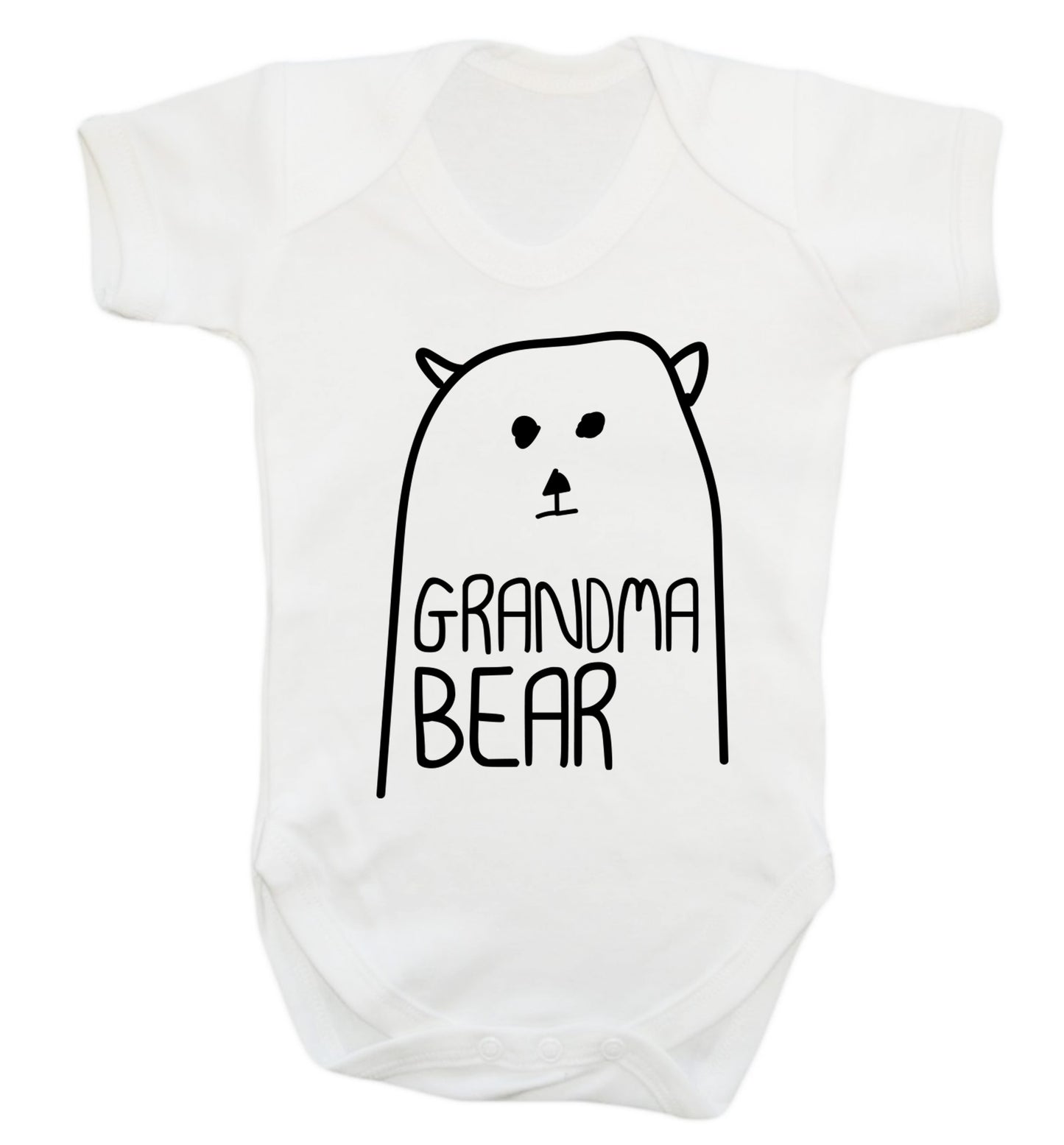 Grandma bear Baby Vest white 18-24 months