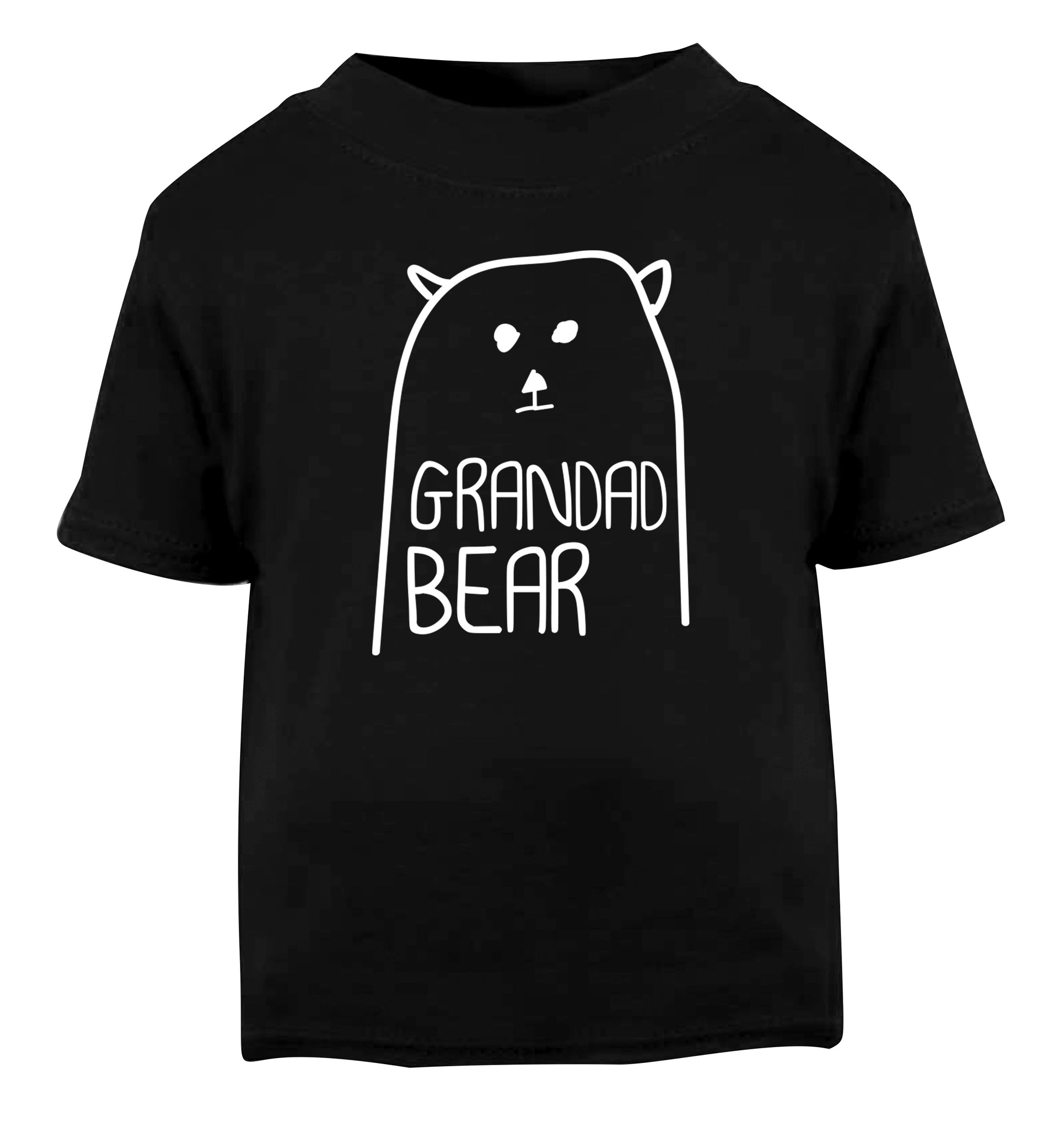 Grandad bear Black Baby Toddler Tshirt 2 years