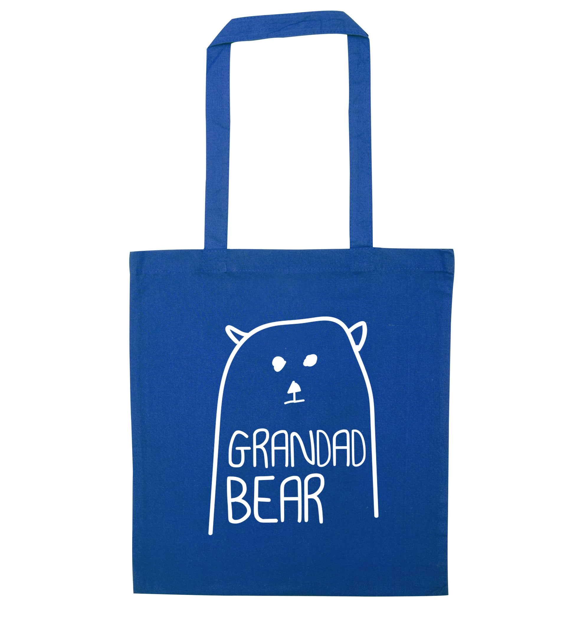 Grandad bear blue tote bag