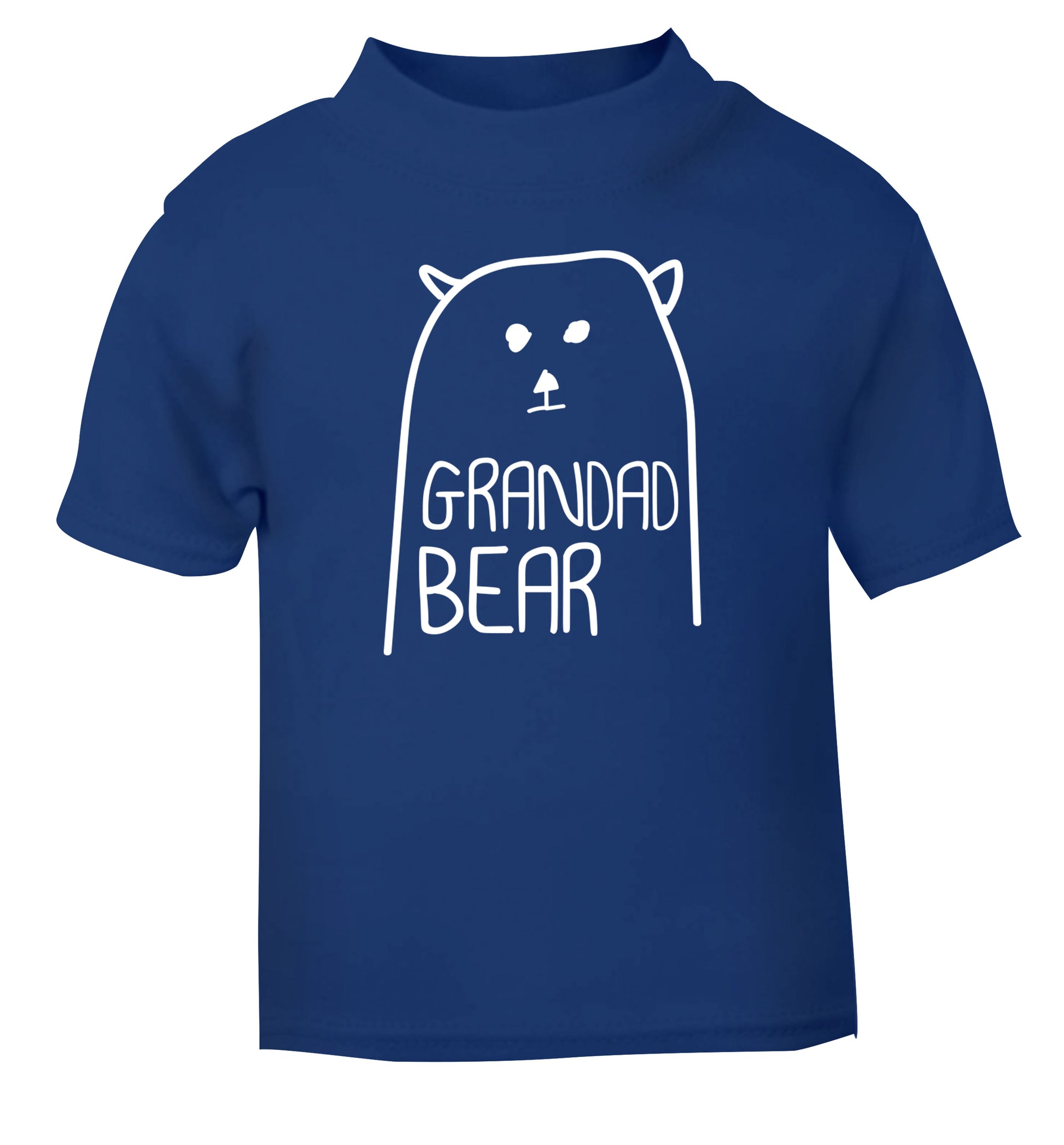 Grandad bear blue Baby Toddler Tshirt 2 Years