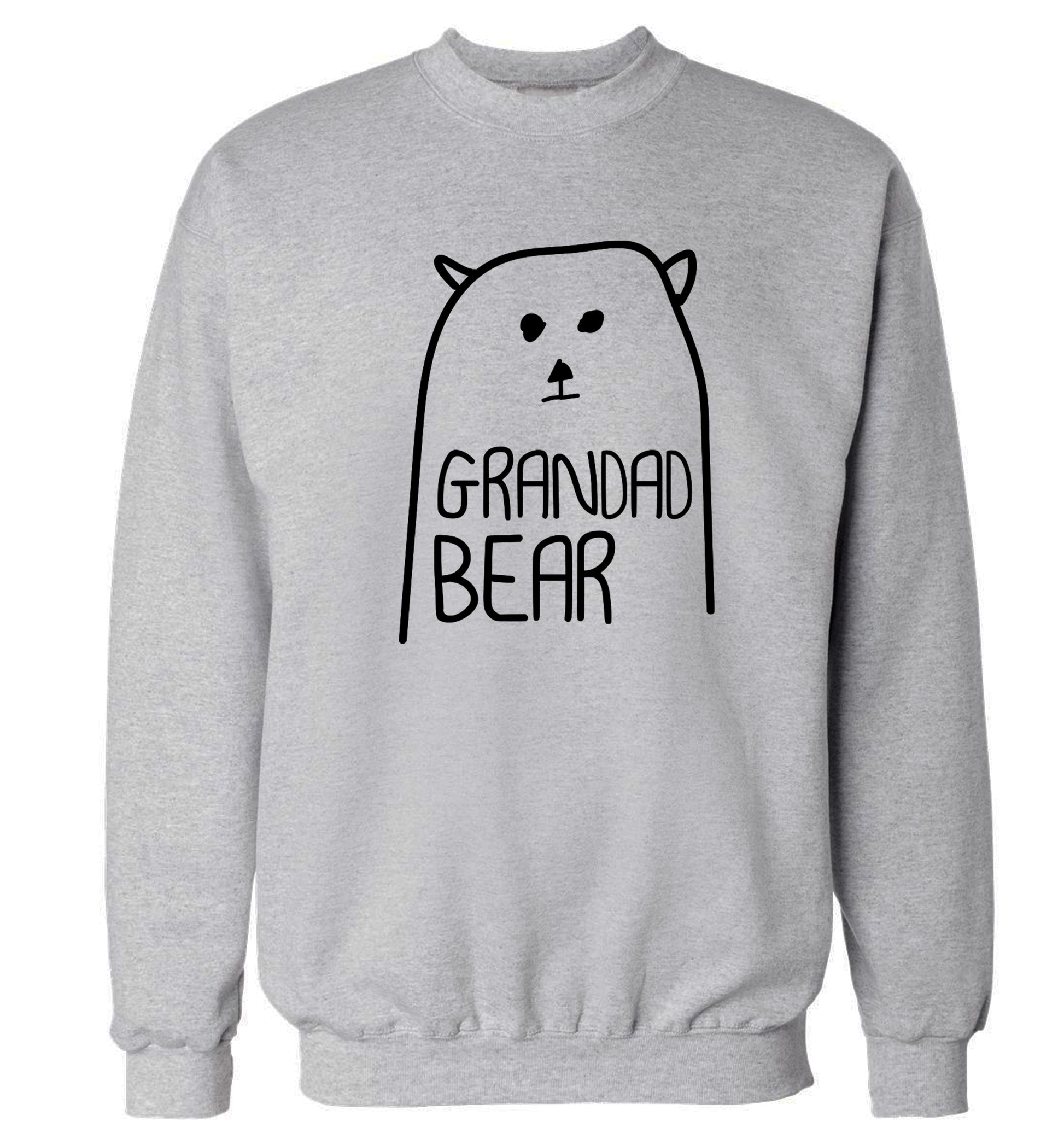 Grandad bear Adult's unisex grey Sweater 2XL