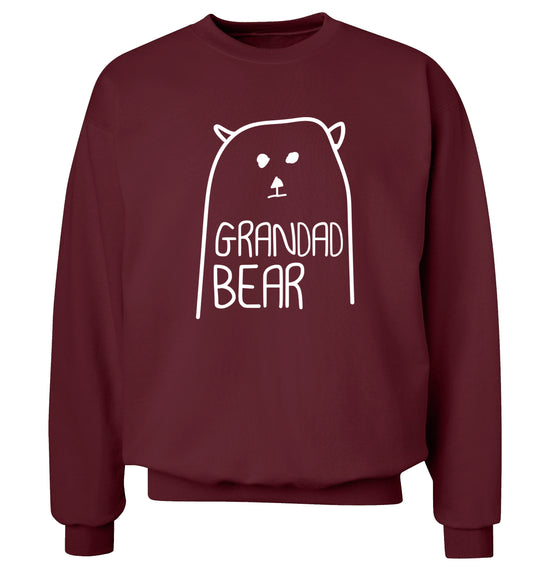 Grandad bear Adult's unisex maroon Sweater 2XL
