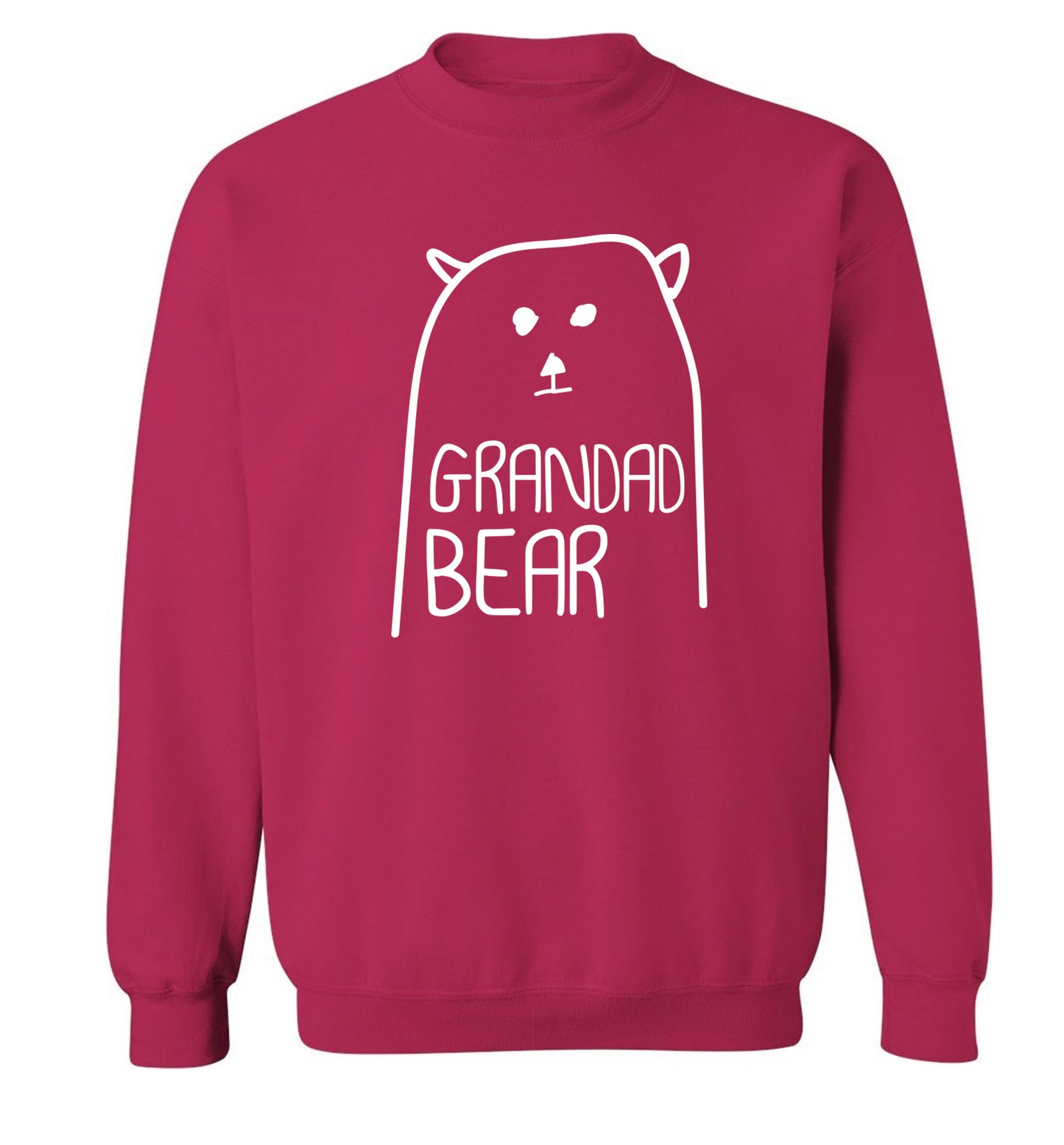 Grandad bear Adult's unisex pink Sweater 2XL