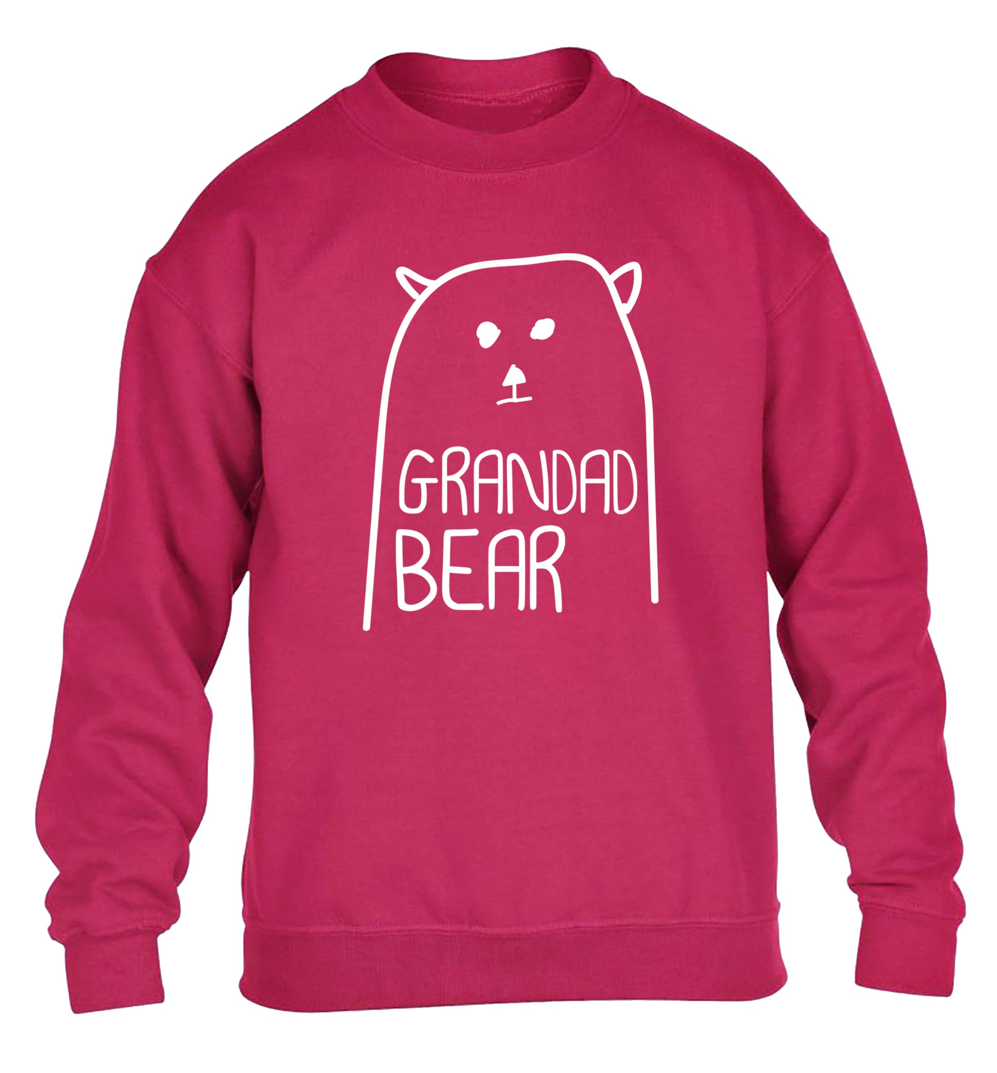 Grandad bear children's pink sweater 12-13 Years