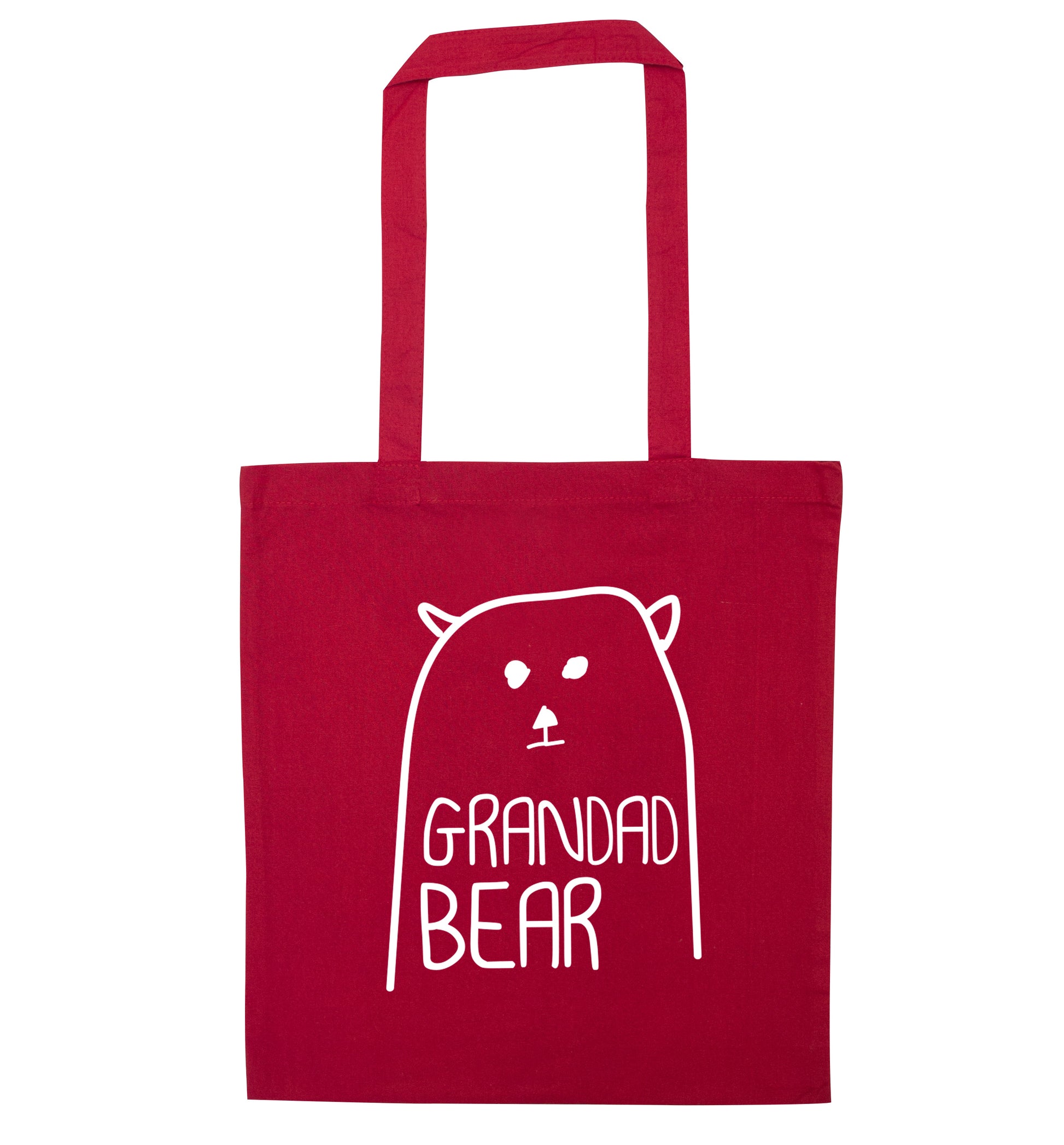 Grandad bear red tote bag