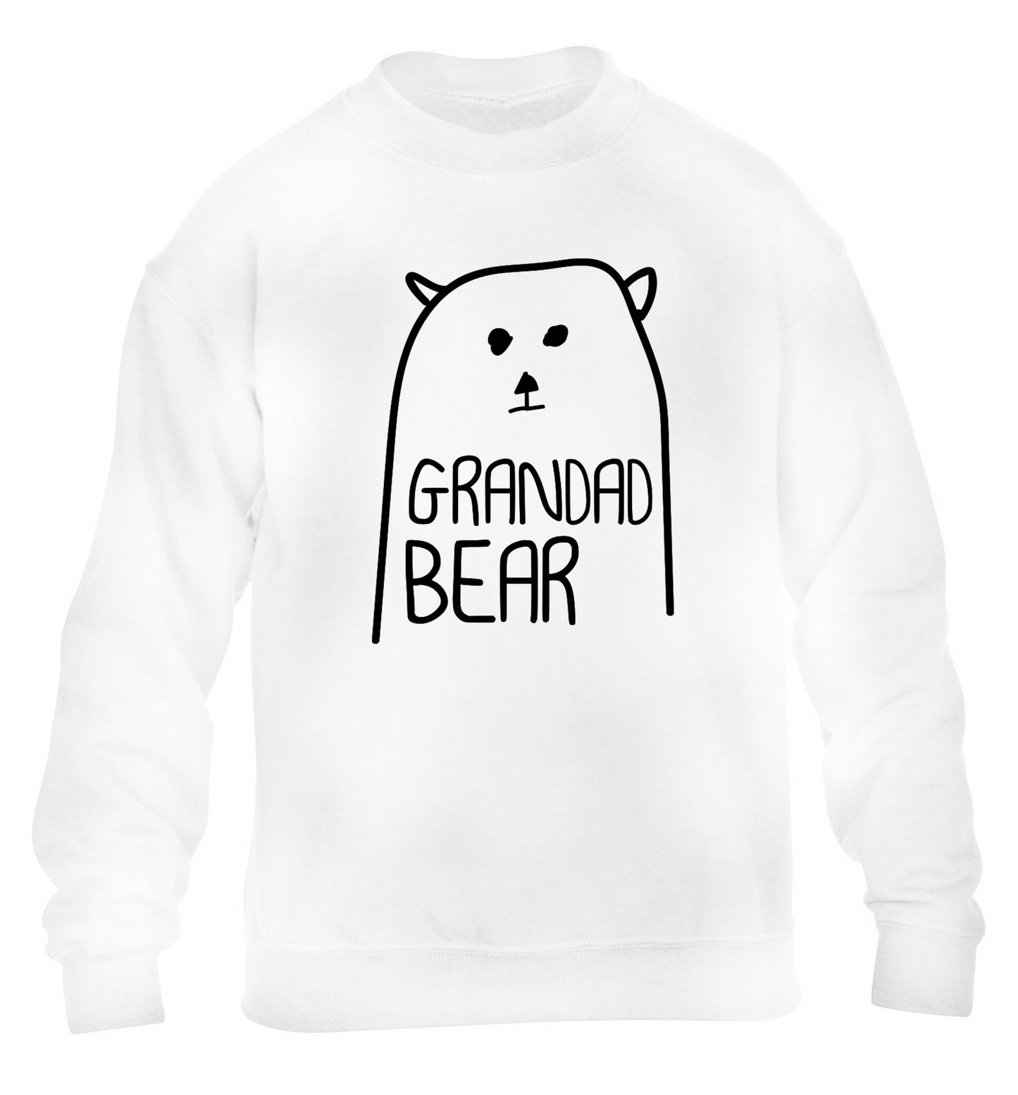 Grandad bear children's white sweater 12-13 Years