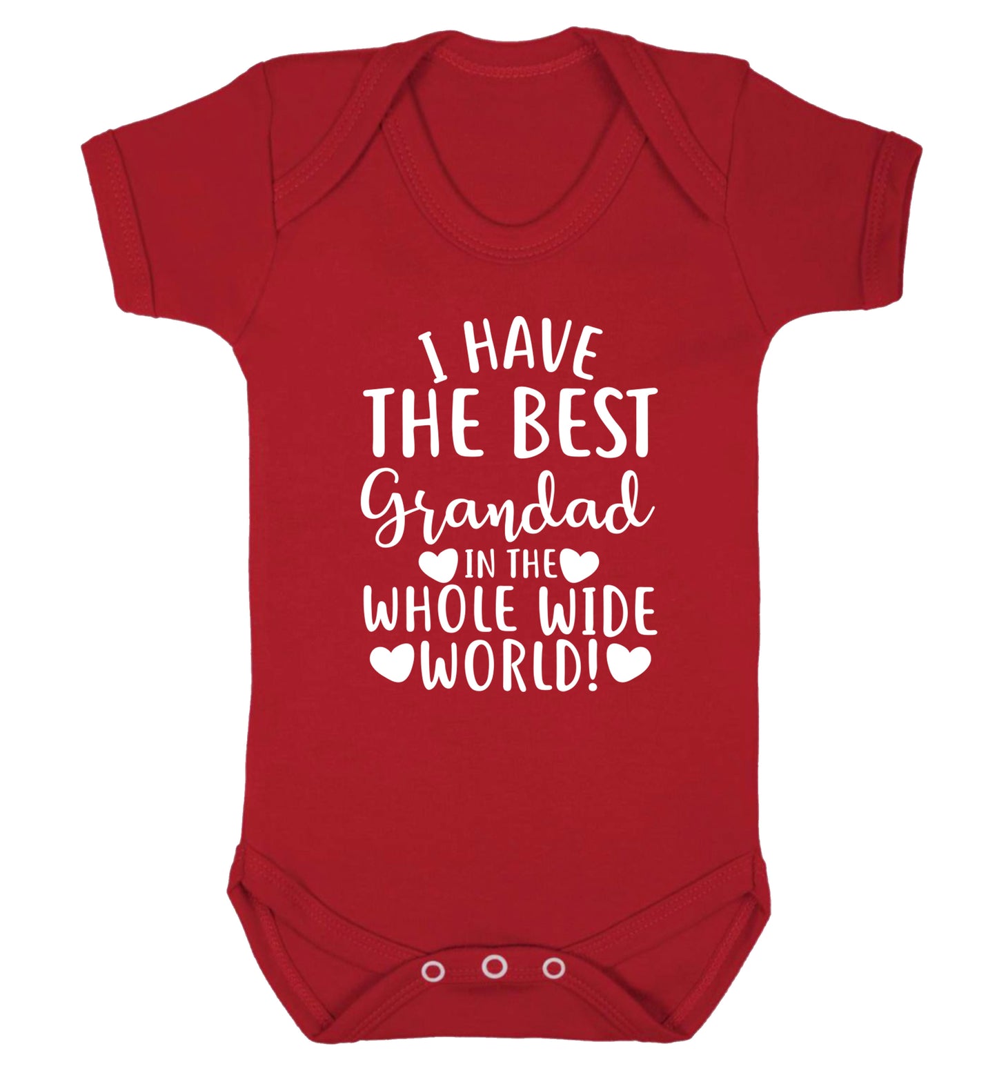 I have the best grandad in the whole wide world! Baby Vest red 18-24 months