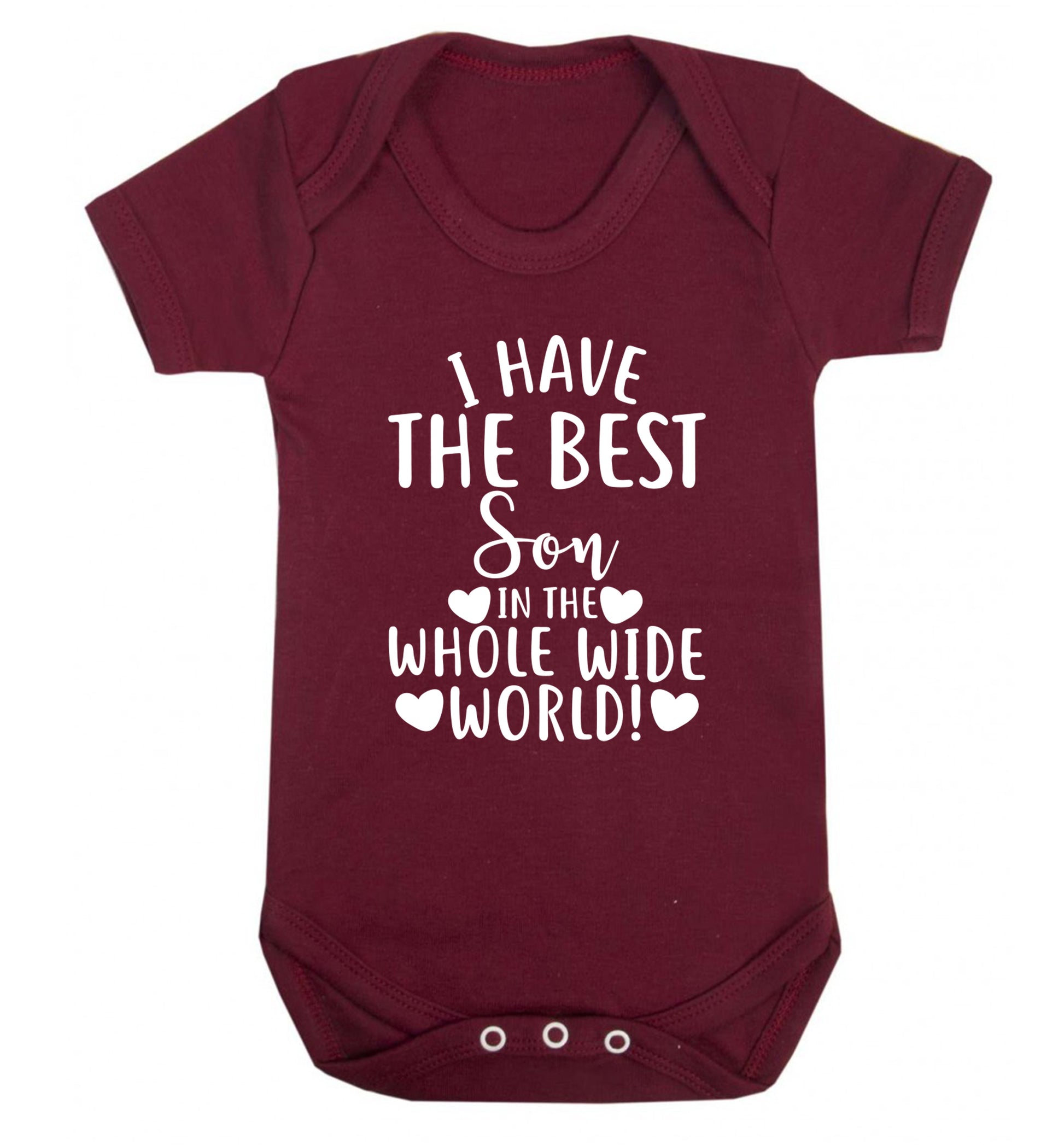 I have the best son in the whole wide world! Baby Vest maroon 18-24 months