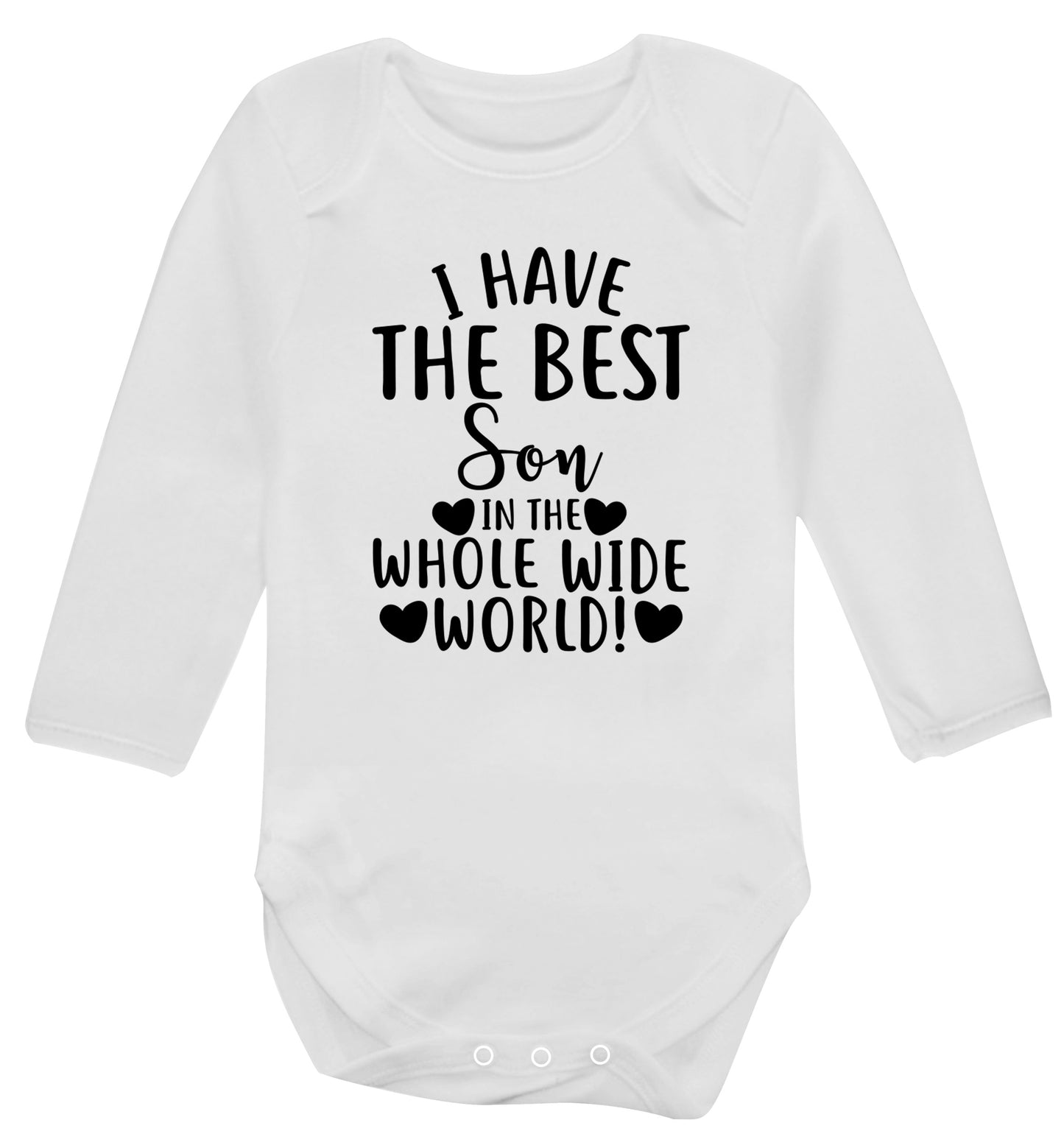 I have the best son in the whole wide world! Baby Vest long sleeved white 6-12 months