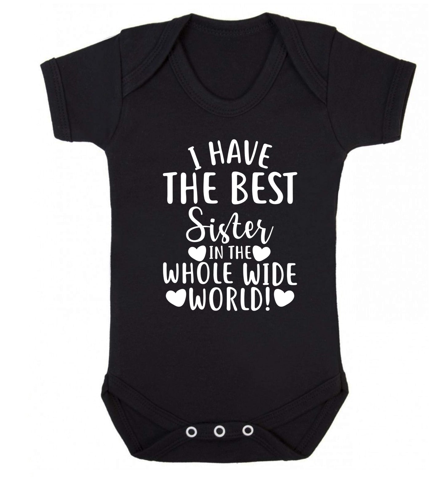 I have the best sister in the whole wide world! Baby Vest black 18-24 months