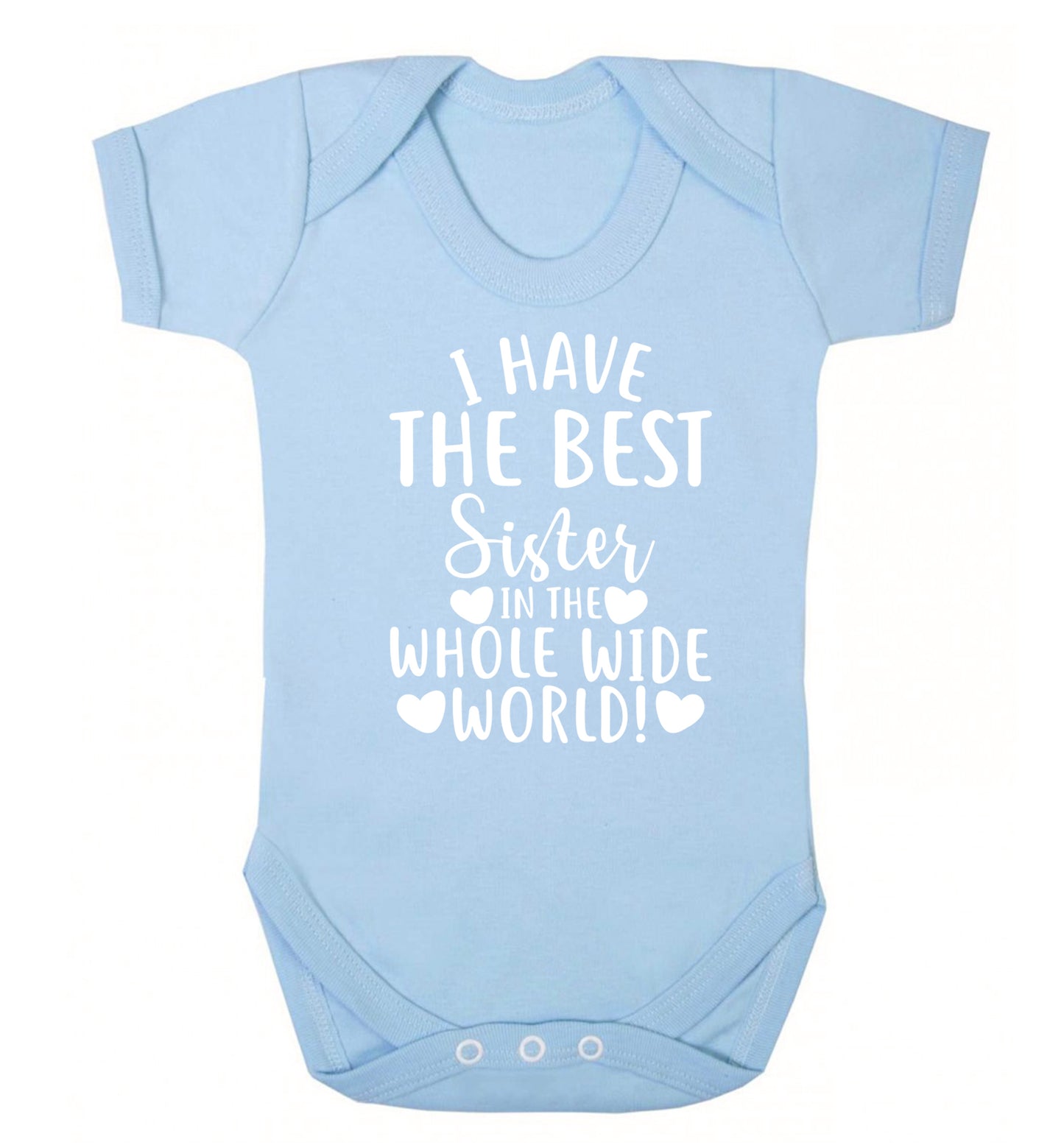 I have the best sister in the whole wide world! Baby Vest pale blue 18-24 months