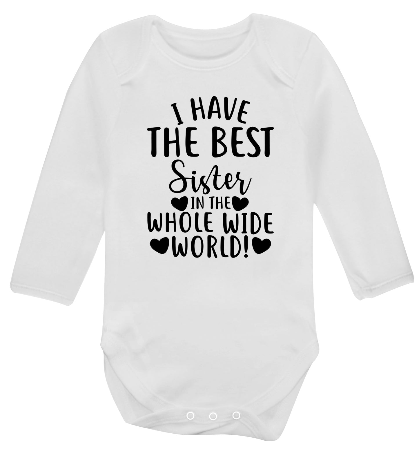 I have the best sister in the whole wide world! Baby Vest long sleeved white 6-12 months
