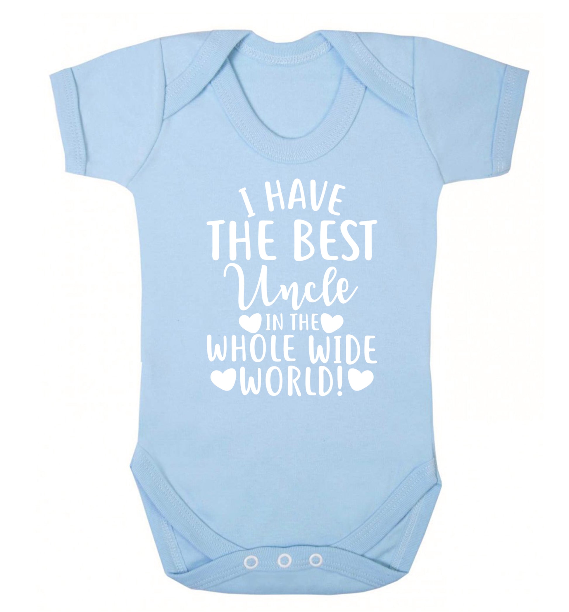 I have the best uncle in the whole wide world! Baby Vest pale blue 18-24 months