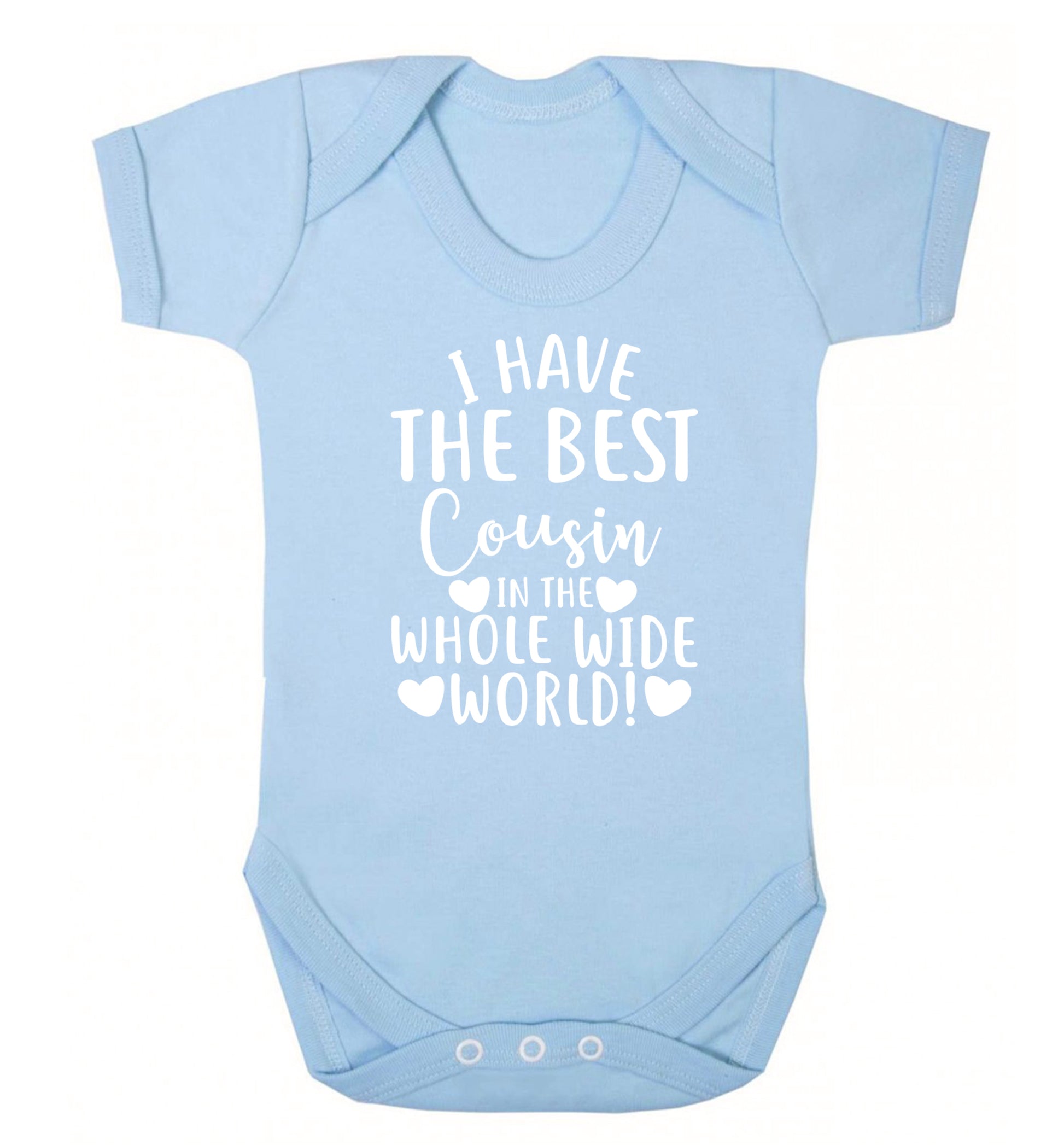 I have the best cousin in the whole wide world! Baby Vest pale blue 18-24 months