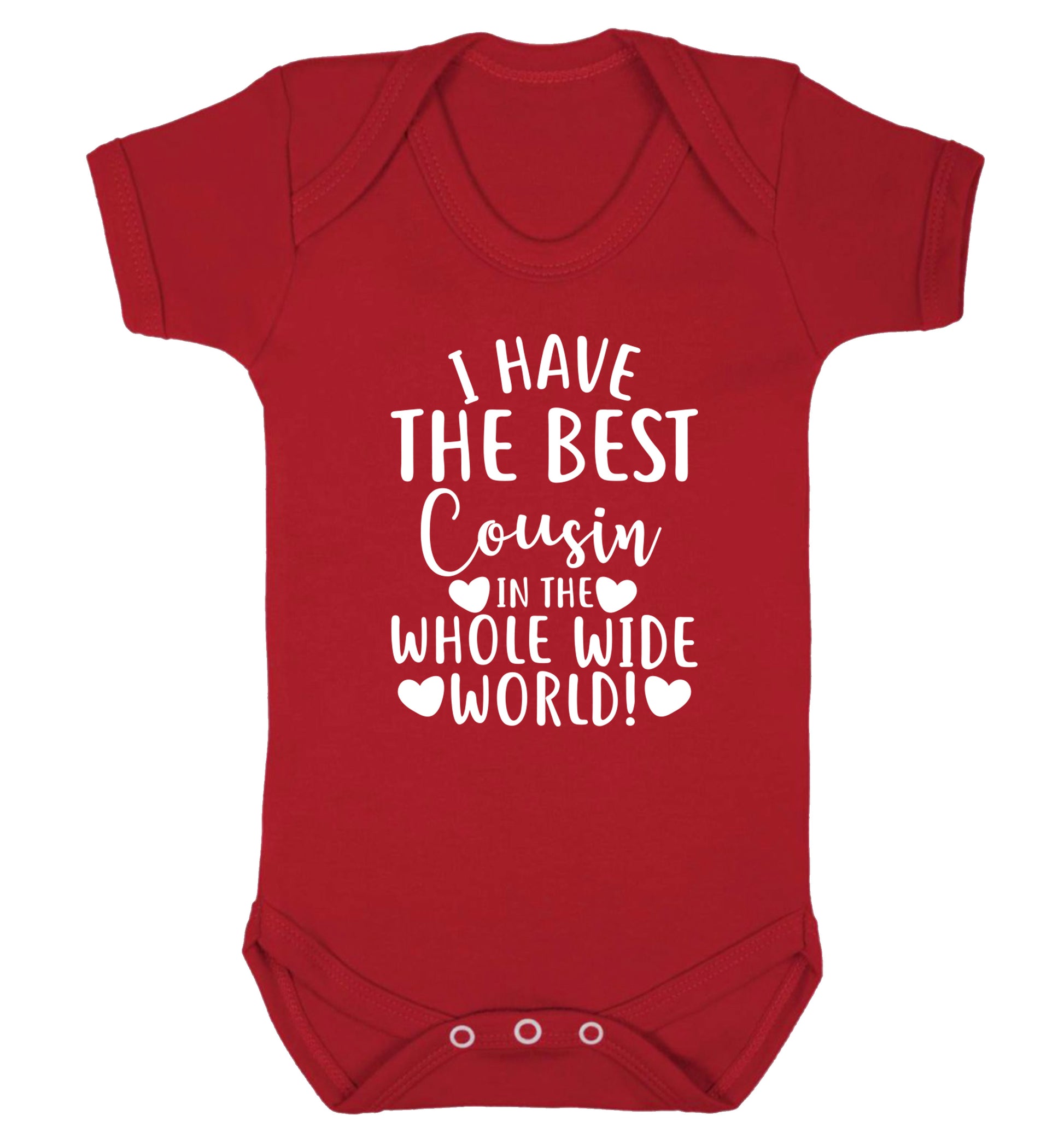I have the best cousin in the whole wide world! Baby Vest red 18-24 months