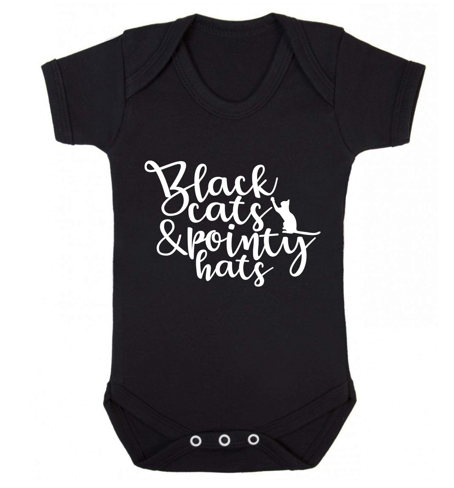 Black cats and pointy hats Baby Vest black 18-24 months