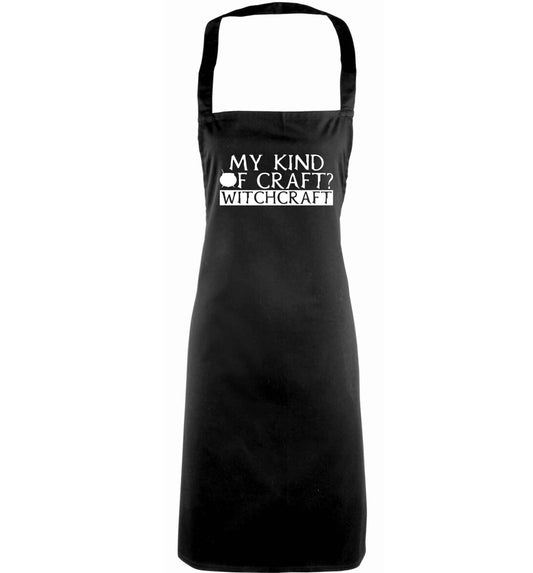My king of craft? witchcraft  adults black apron