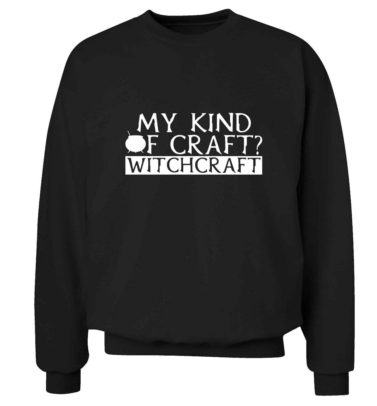 My king of craft? witchcraft  adult's unisex black sweater 2XL