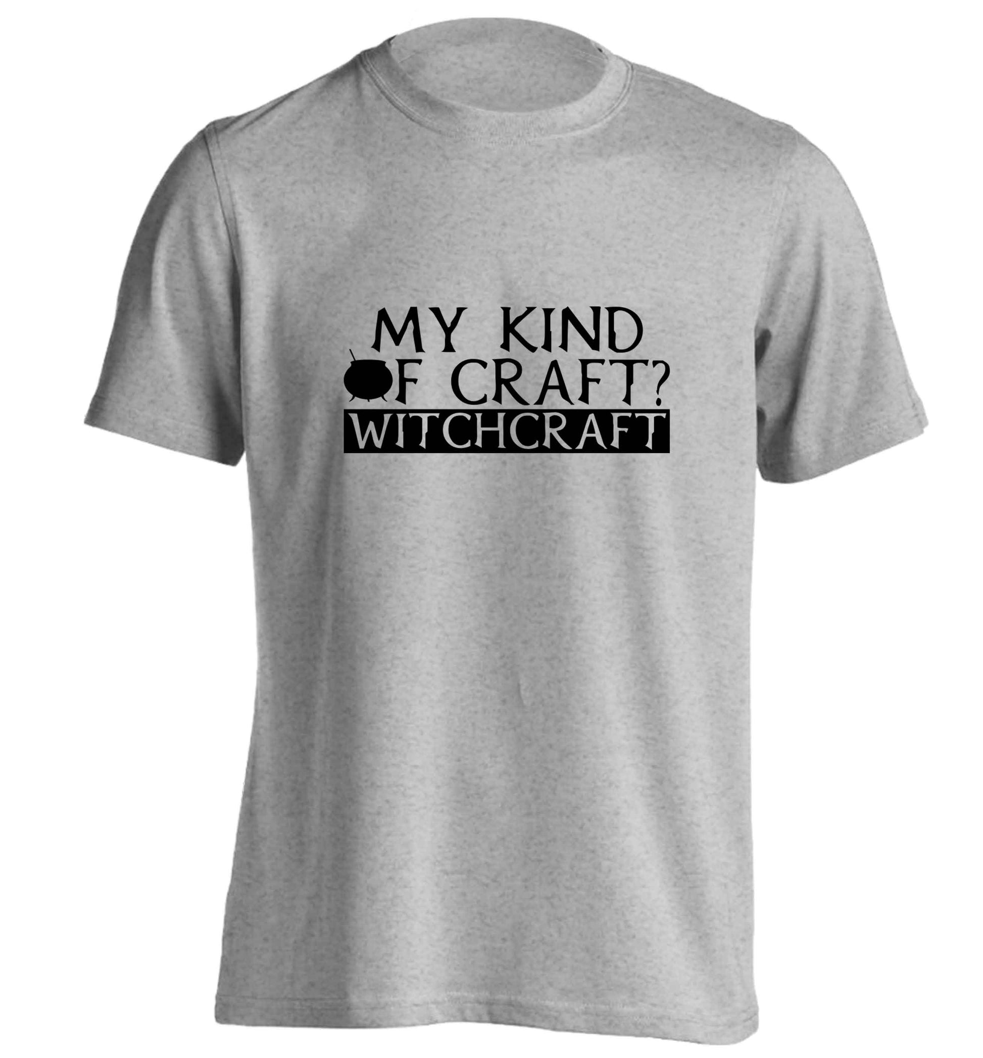 My king of craft? witchcraft  adults unisex grey Tshirt 2XL
