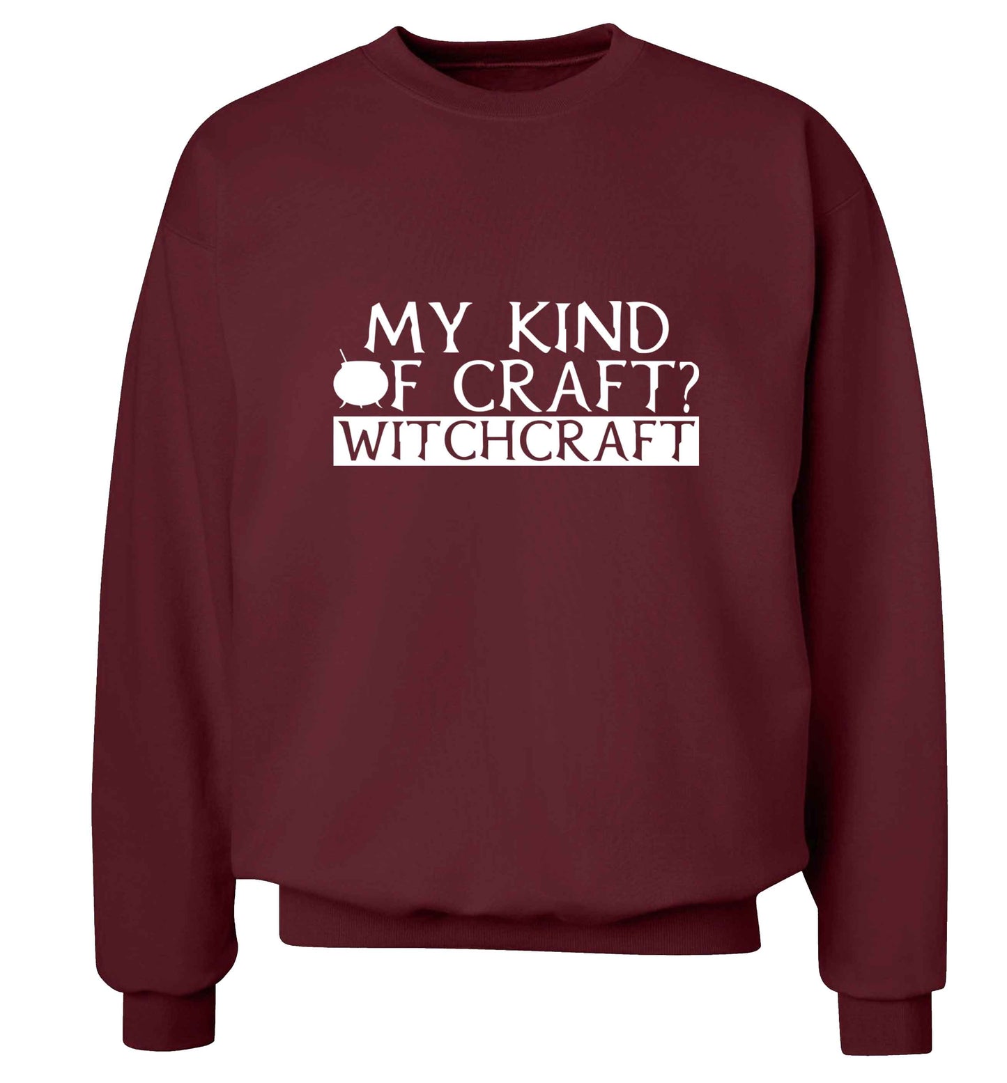 My king of craft? witchcraft  adult's unisex maroon sweater 2XL