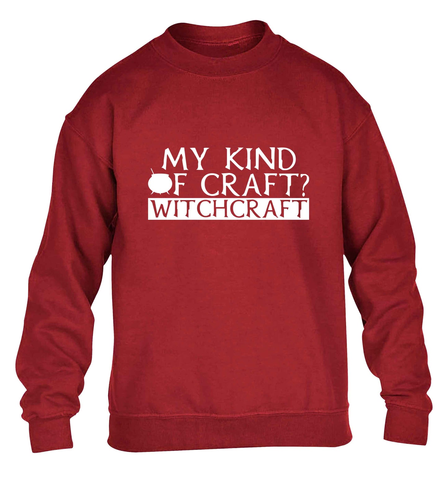 My king of craft? witchcraft  children's grey sweater 12-13 Years