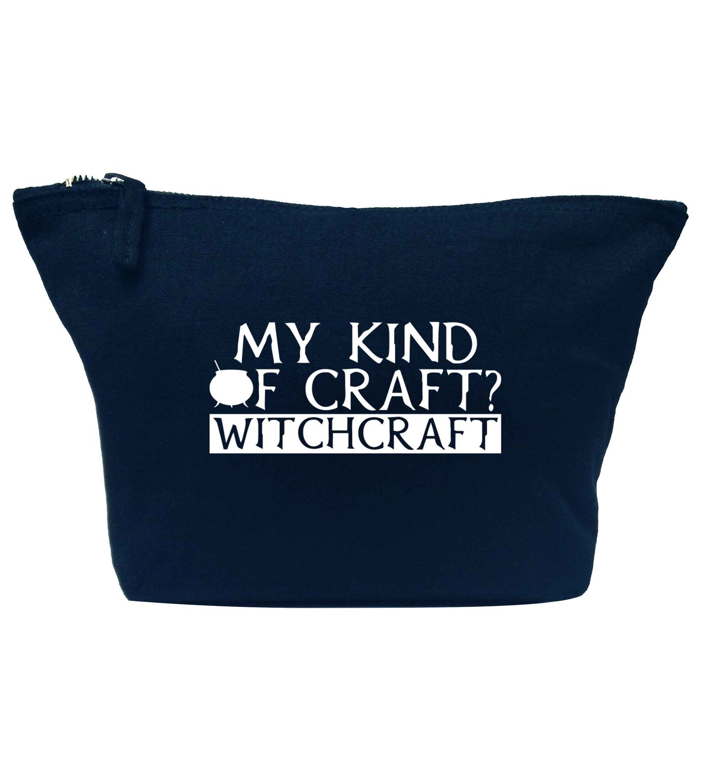 My king of craft? witchcraft  navy makeup bag