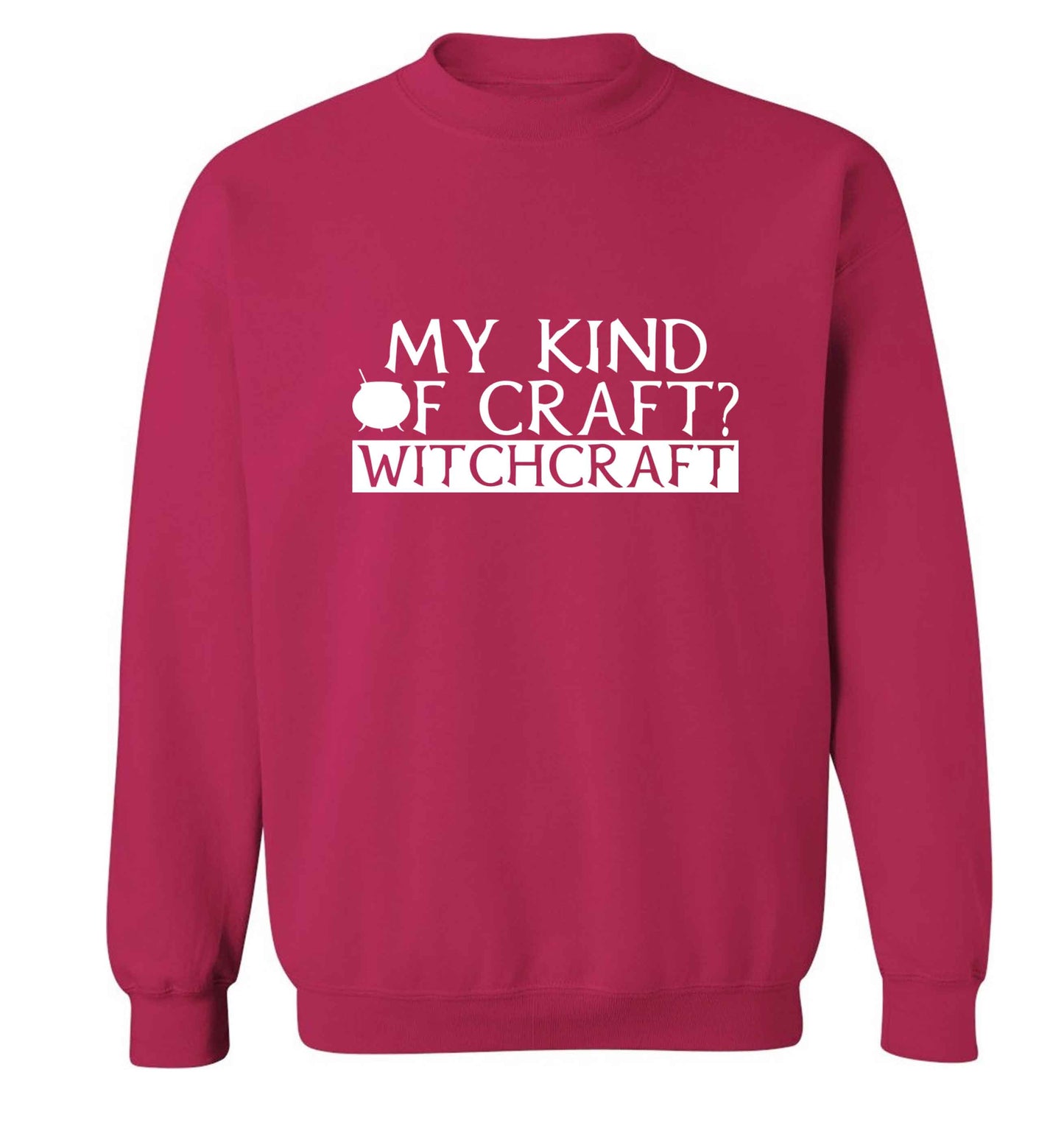 My king of craft? witchcraft  adult's unisex pink sweater 2XL