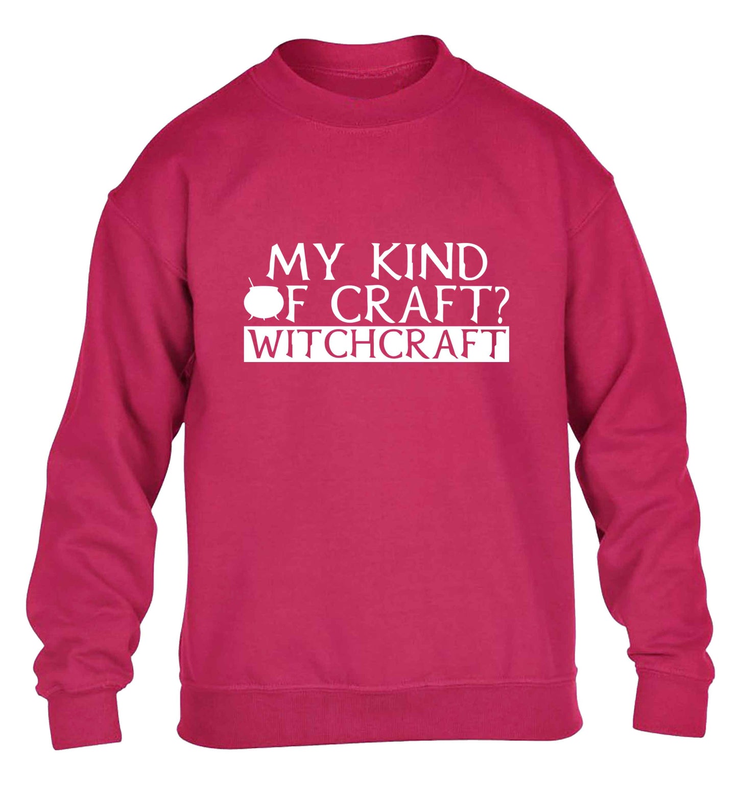 My king of craft? witchcraft  children's pink sweater 12-13 Years