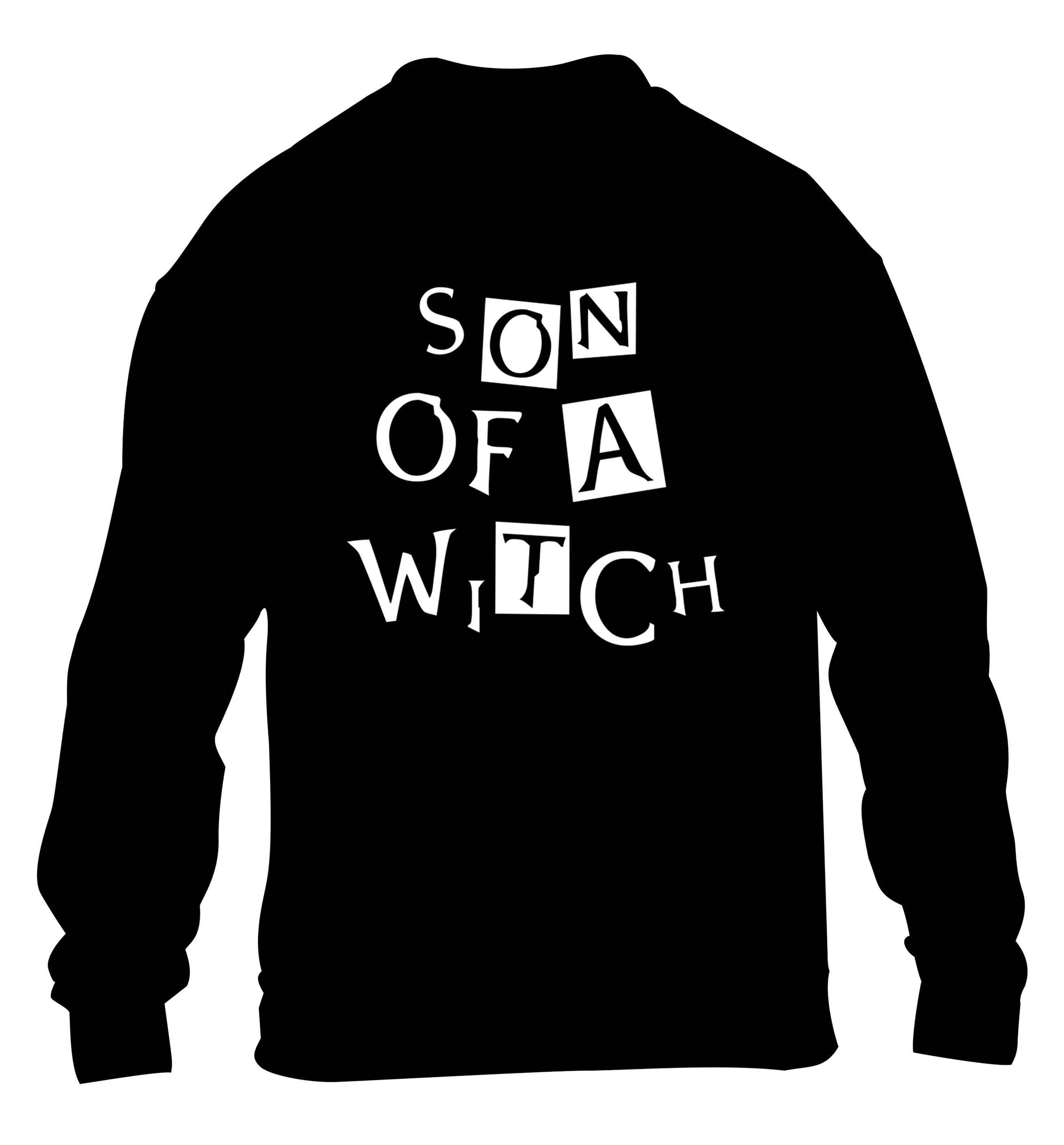 Son of a witch children's black sweater 12-13 Years