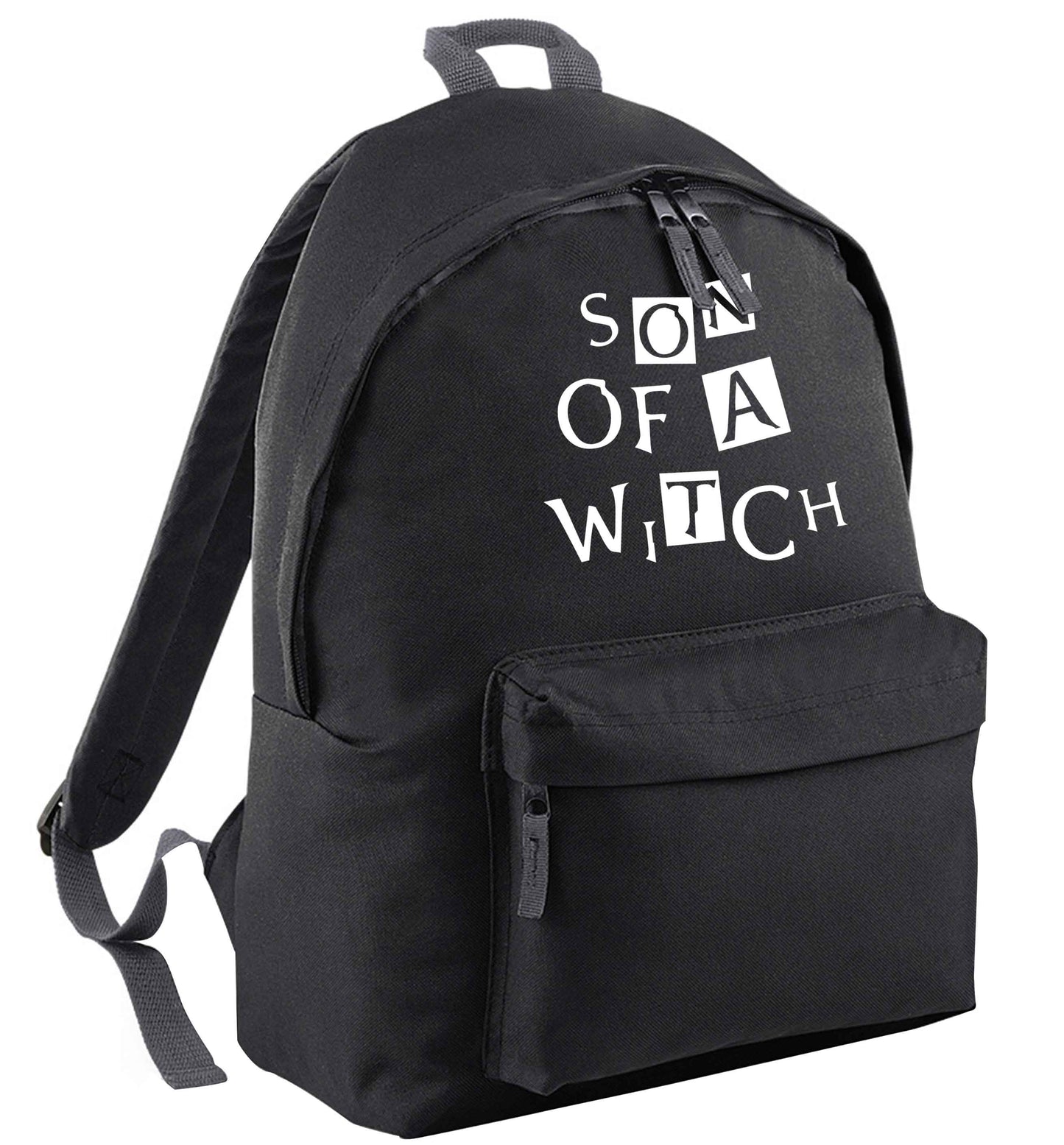 Son of a witch black adults backpack