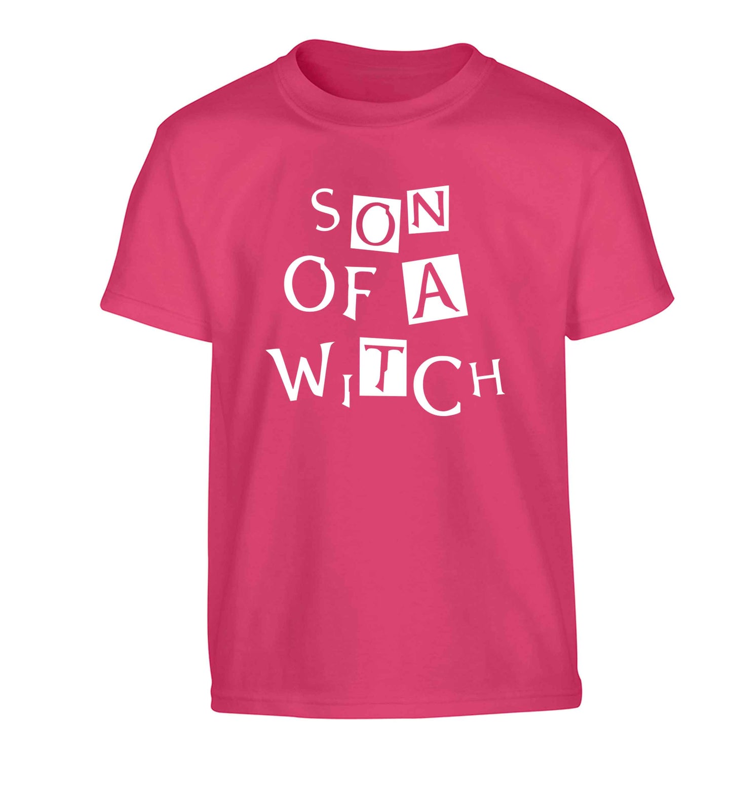 Son of a witch Children's pink Tshirt 12-13 Years