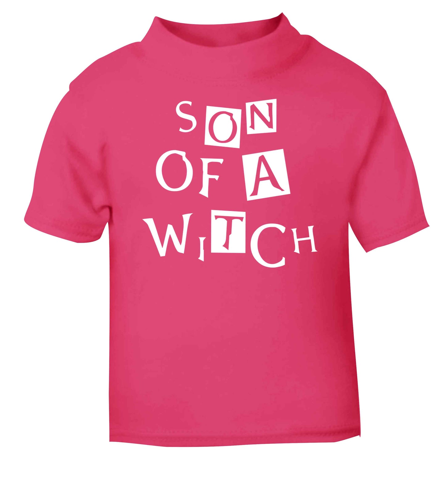Son of a witch pink baby toddler Tshirt 2 Years