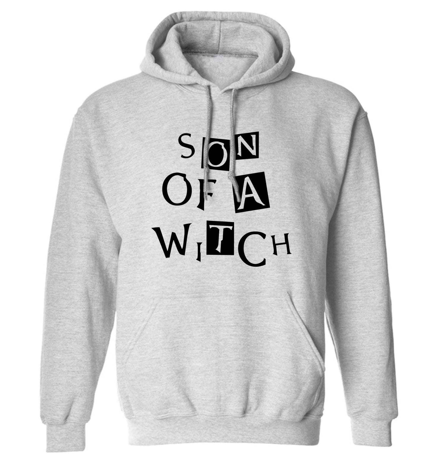 Son of a witch adults unisex grey hoodie 2XL