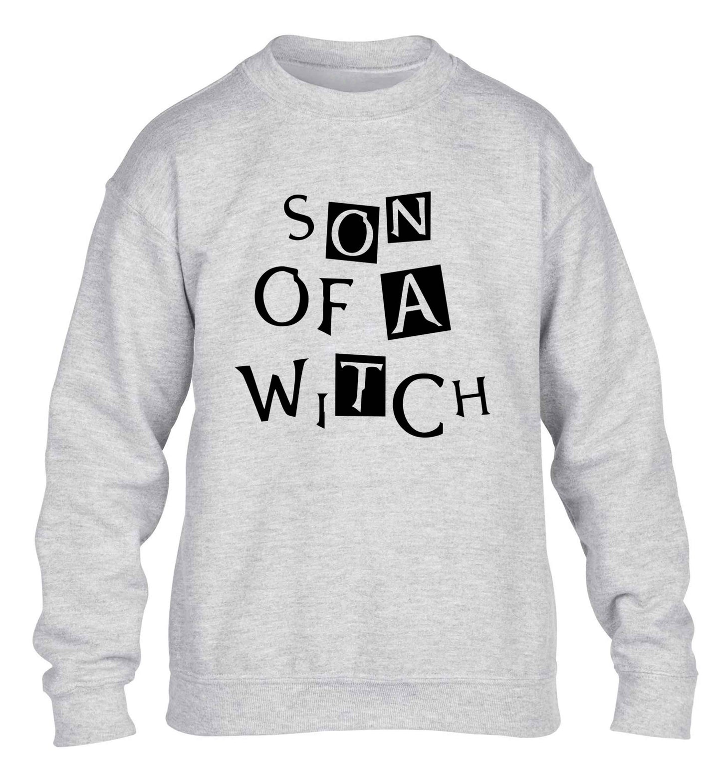 Son of a witch children's grey sweater 12-13 Years