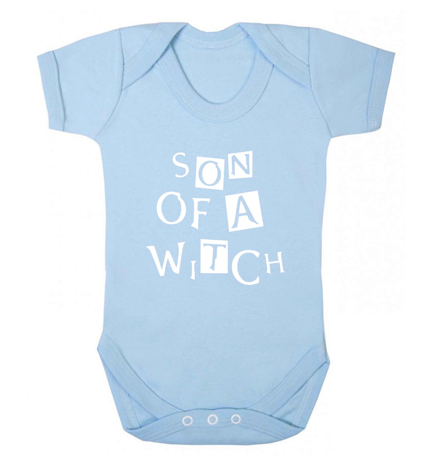 Son of a witch baby vest pale blue 18-24 months