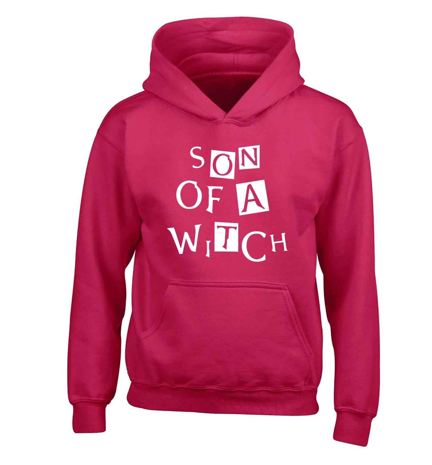 Son of a witch children's pink hoodie 12-13 Years