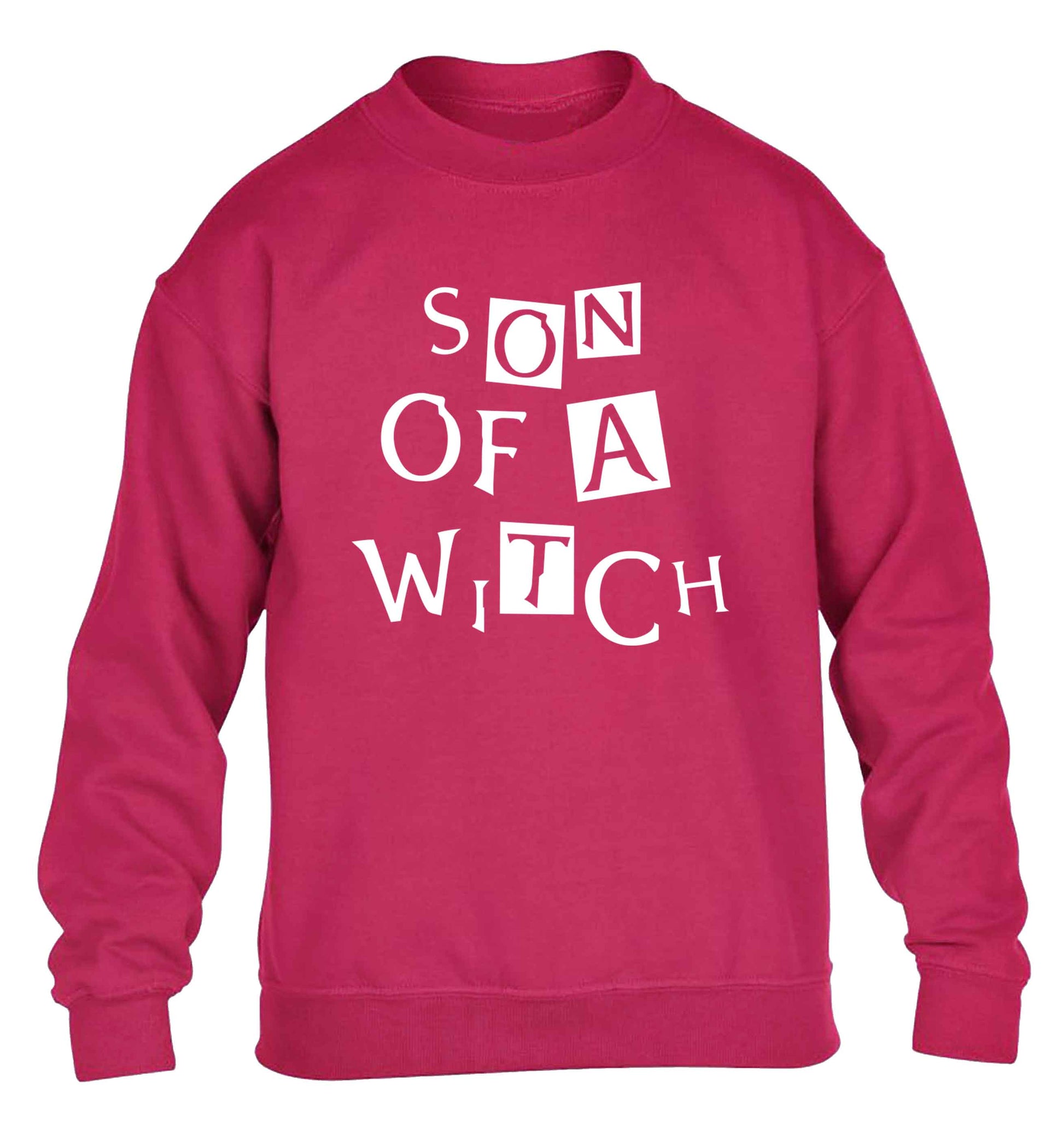 Son of a witch children's pink sweater 12-13 Years