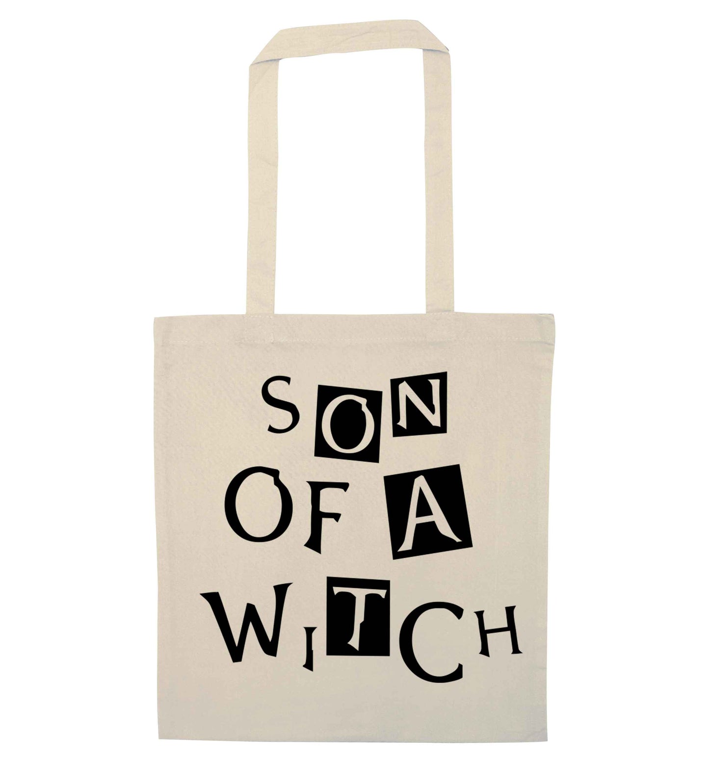 Son of a witch natural tote bag