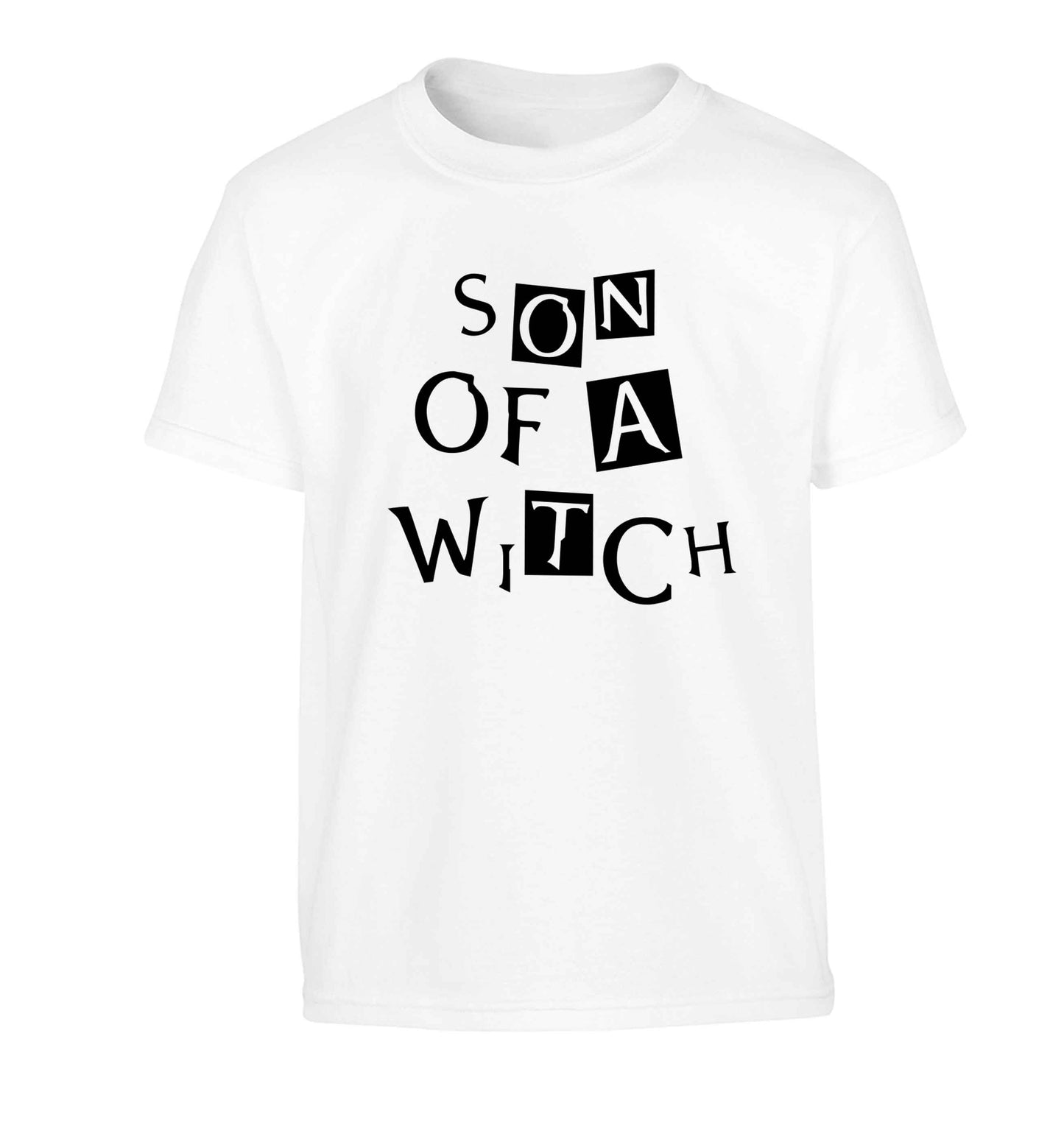Son of a witch Children's white Tshirt 12-13 Years