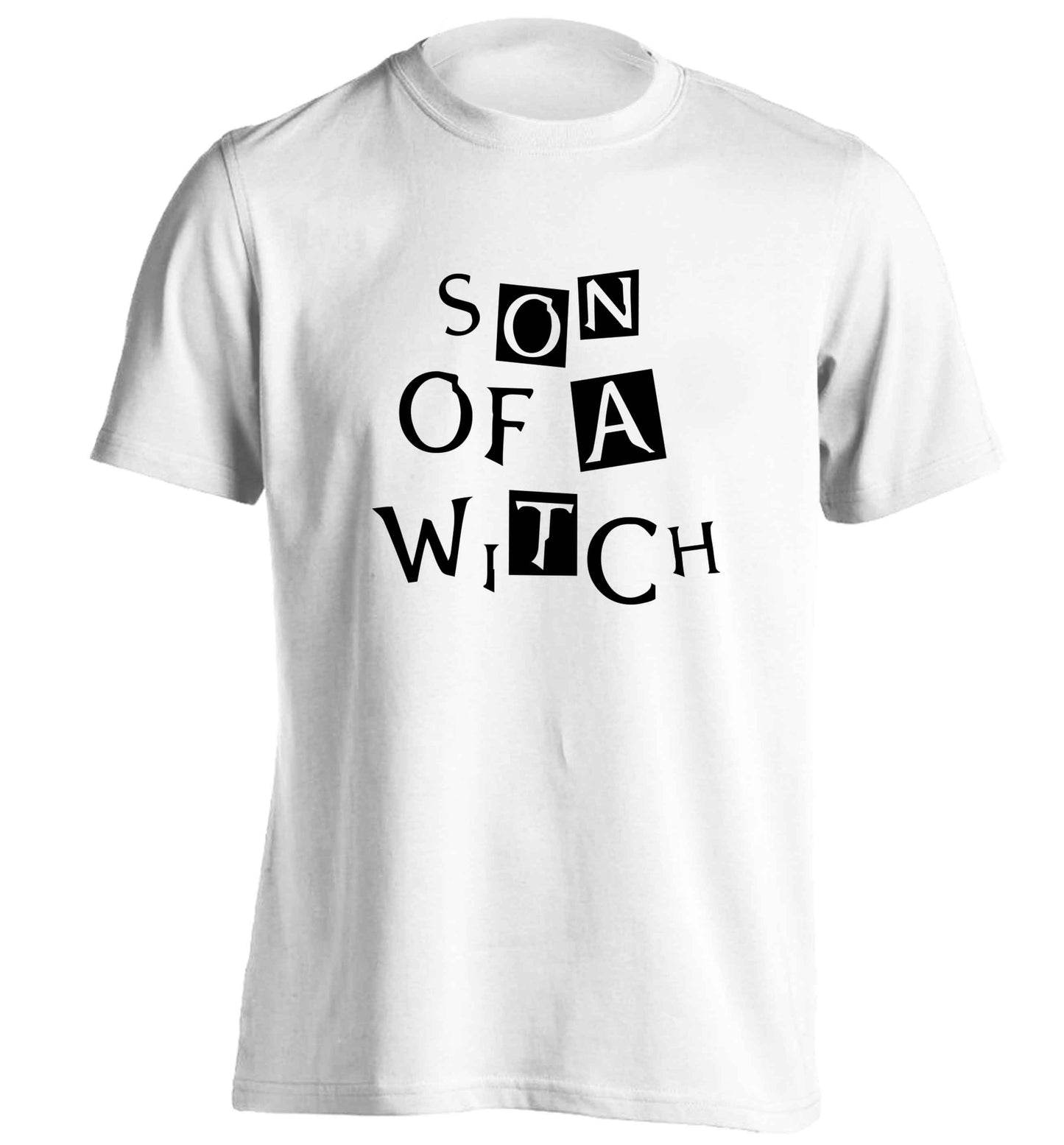 Son of a witch adults unisex white Tshirt 2XL