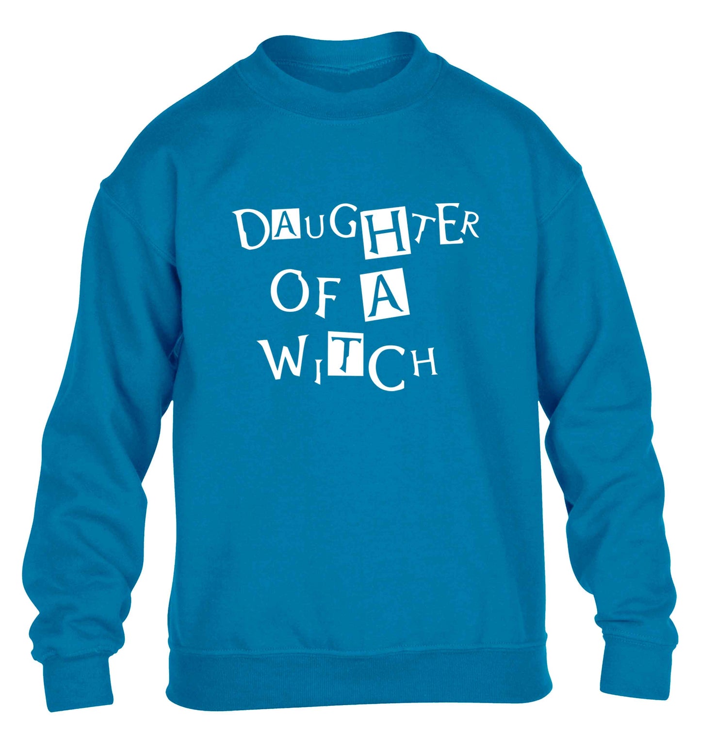 Daughter of a witch children's blue sweater 12-13 Years