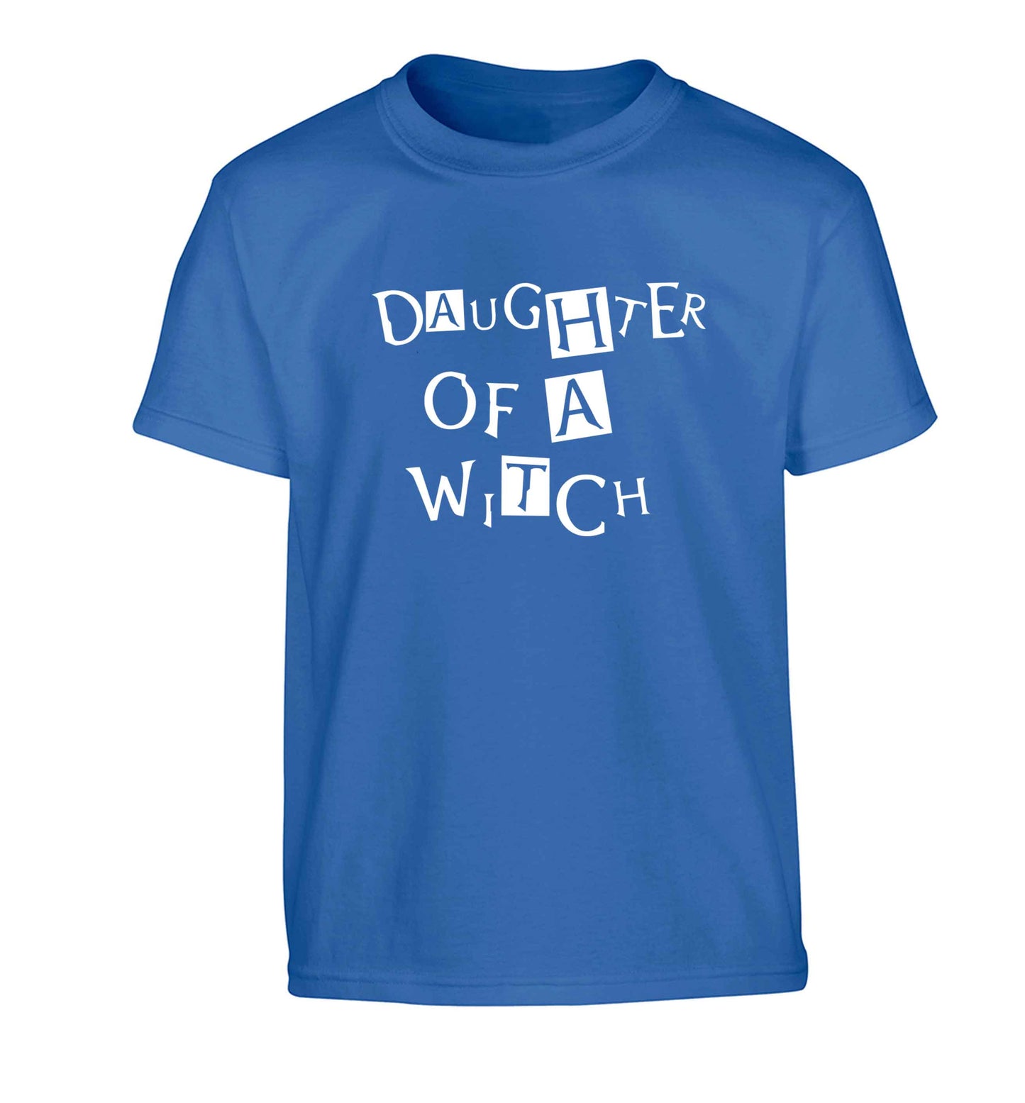 Daughter of a witch Children's blue Tshirt 12-13 Years