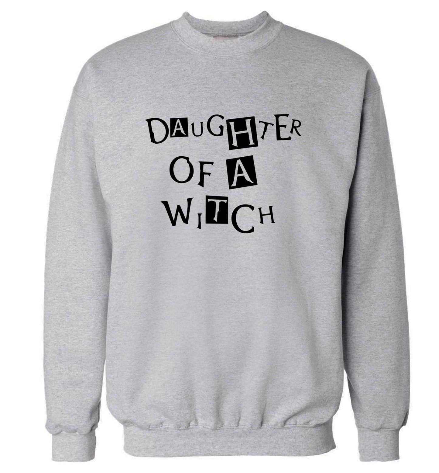 Daughter of a witch adult's unisex grey sweater 2XL